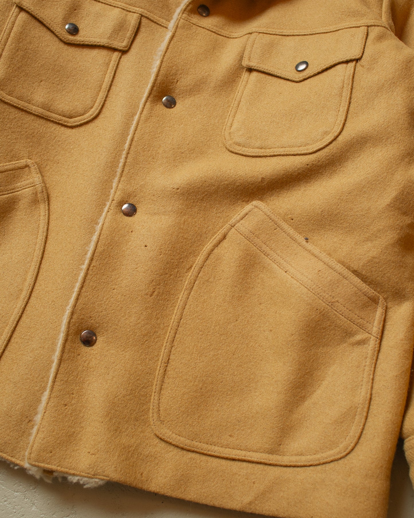 1970s Pendleton Western Wear Wool Coat beige - L