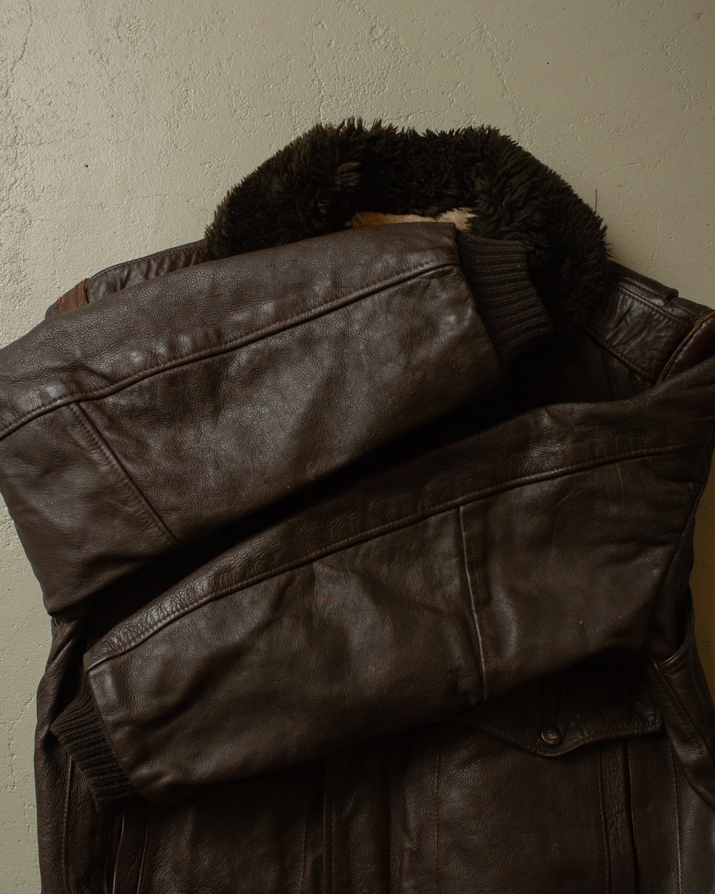 1970s Kirk´s Suede-Life "G1"-Type Leather Flight Jacket brown - M/L