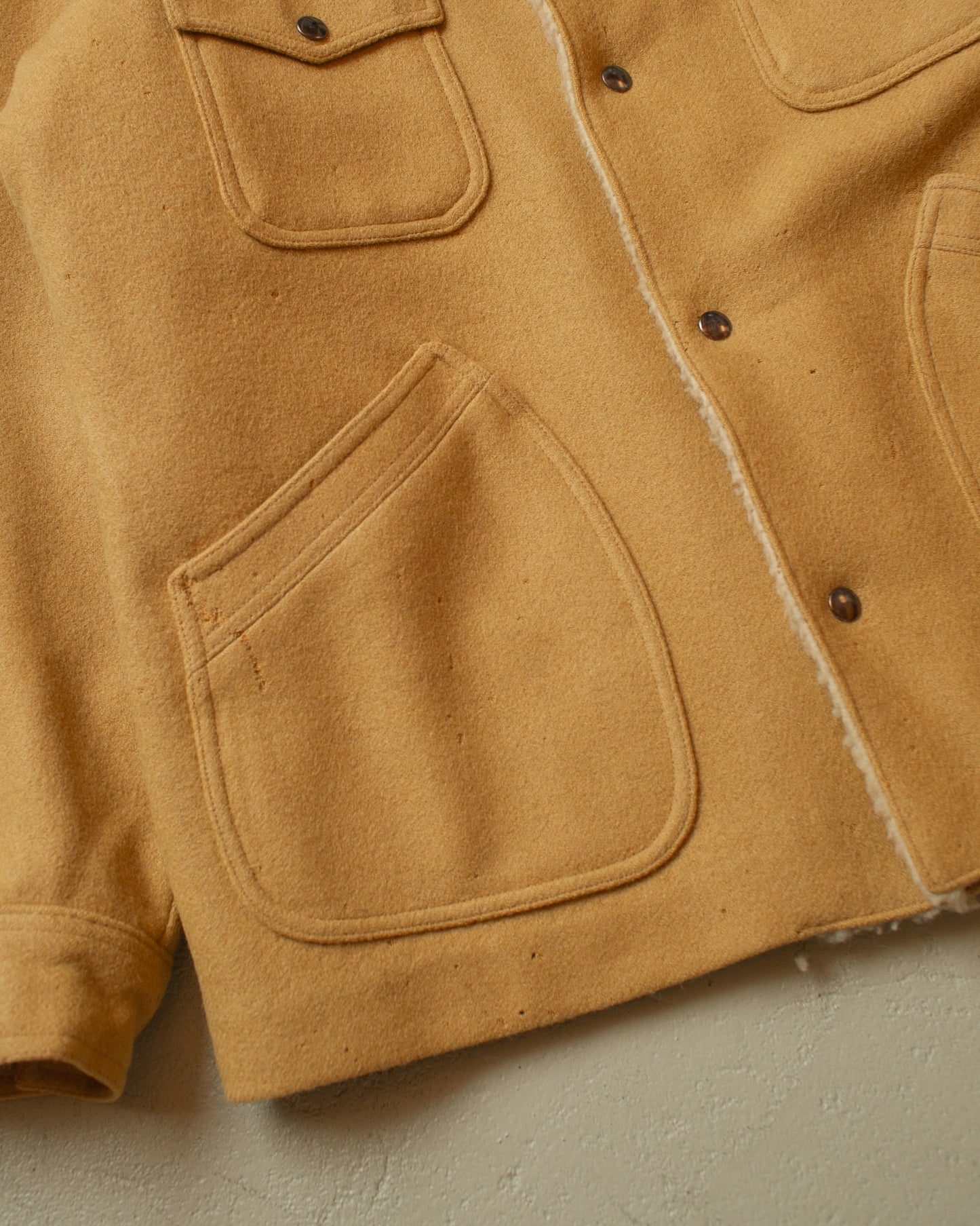 1970s Pendleton Western Wear Wool Coat beige - L