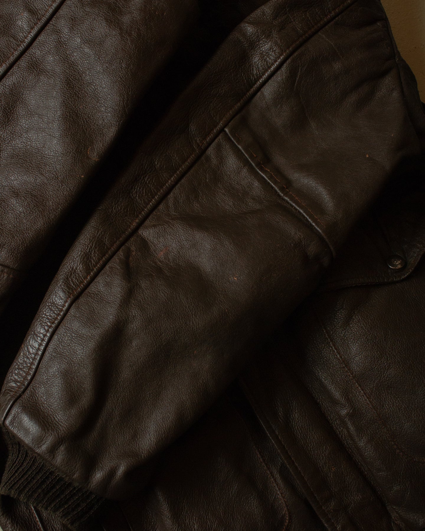 1970s Kirk´s Suede-Life "G1"-Type Leather Flight Jacket brown - M/L