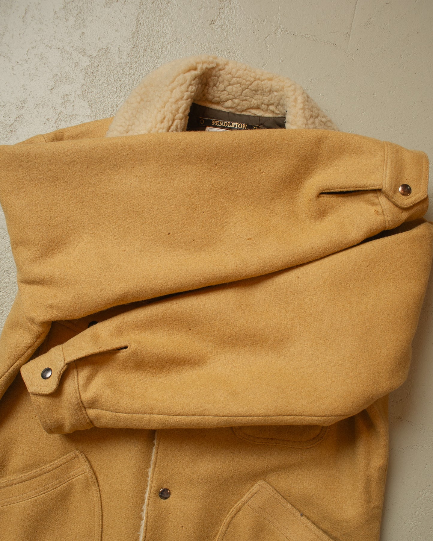1970s Pendleton Western Wear Wool Coat beige - L