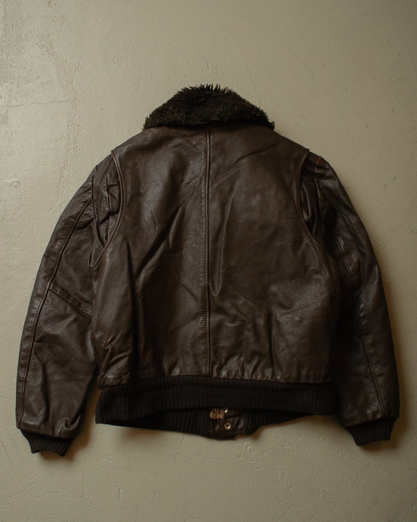 1970s Kirk´s Suede-Life "G1"-Type Leather Flight Jacket brown - M/L