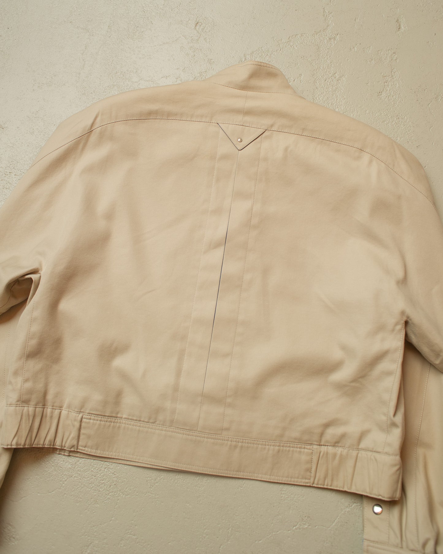 1970s/80s German cropped Windbreaker beige - M