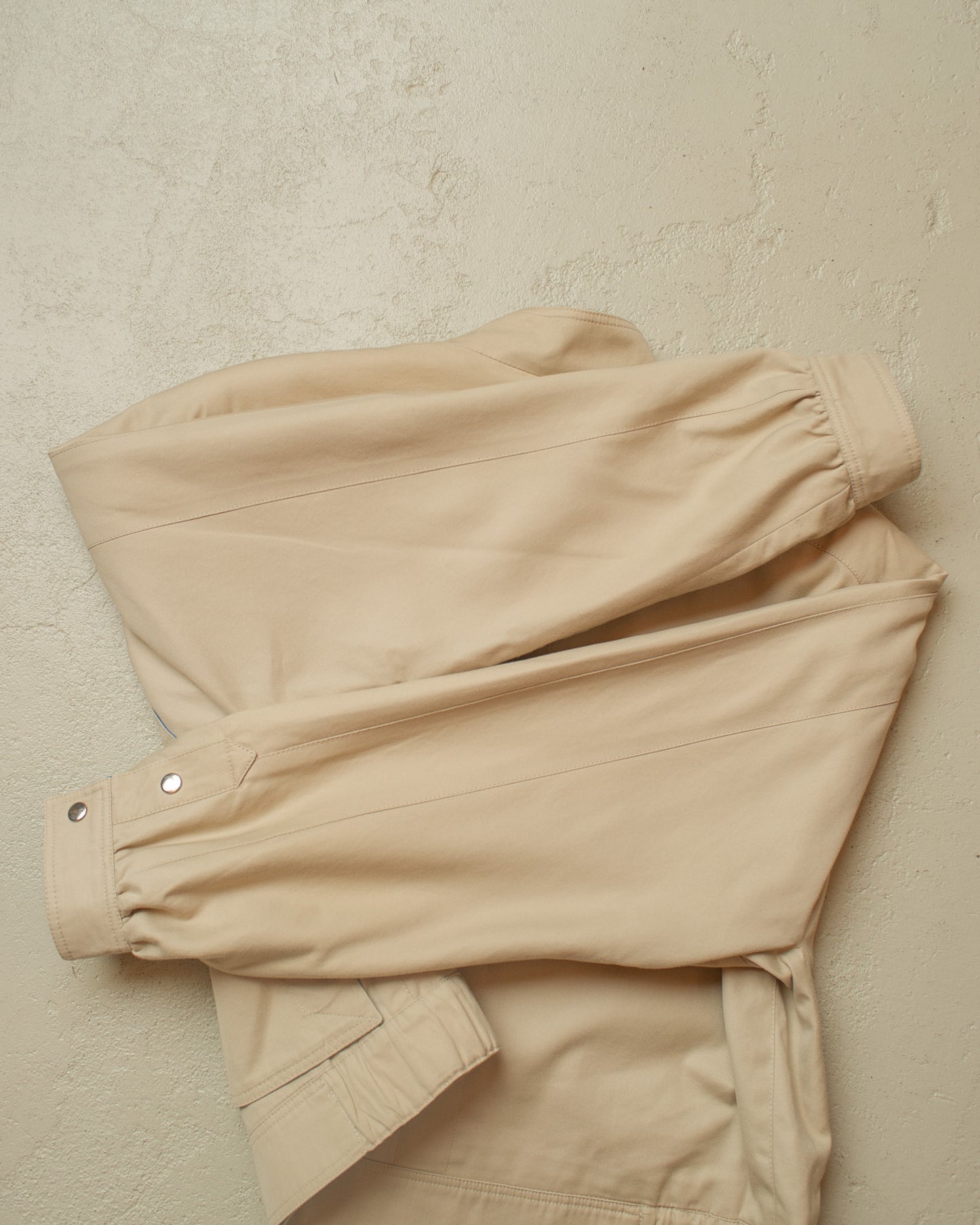 1970s/80s German cropped Windbreaker beige - M