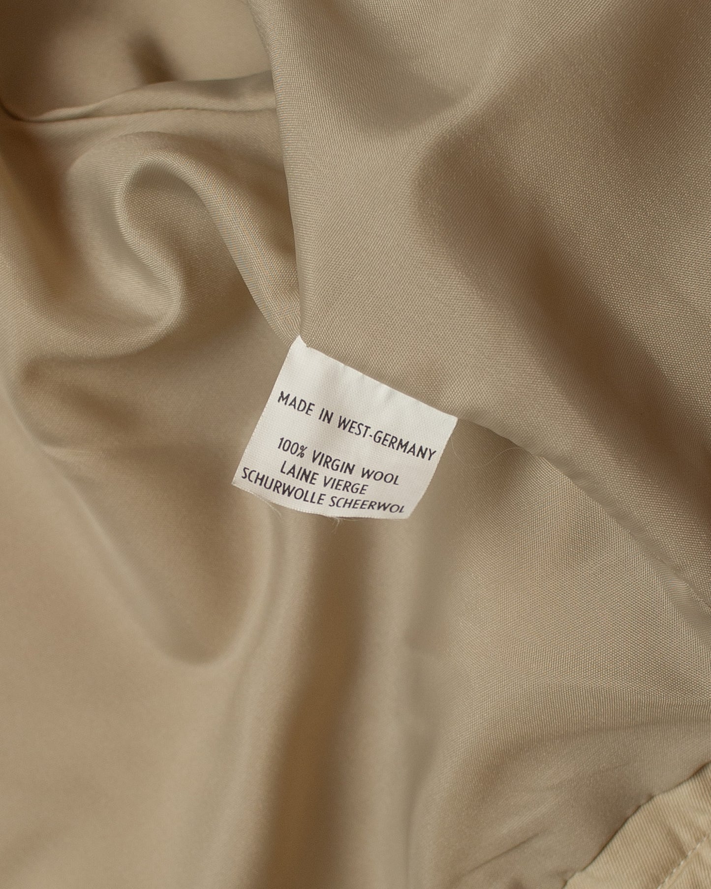 1970s/80s German cropped Windbreaker beige - M