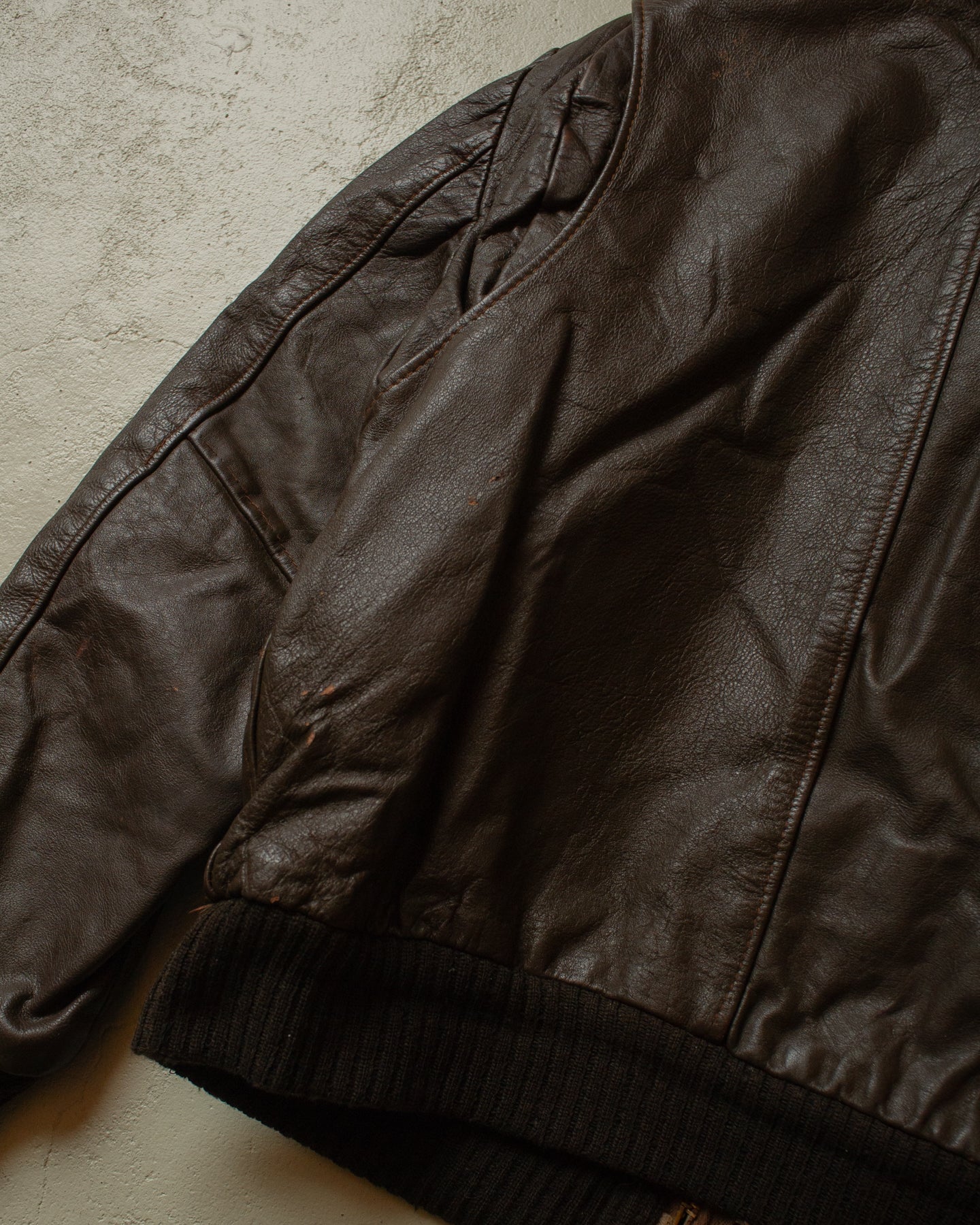 1970s Kirk´s Suede-Life "G1"-Type Leather Flight Jacket brown - M/L