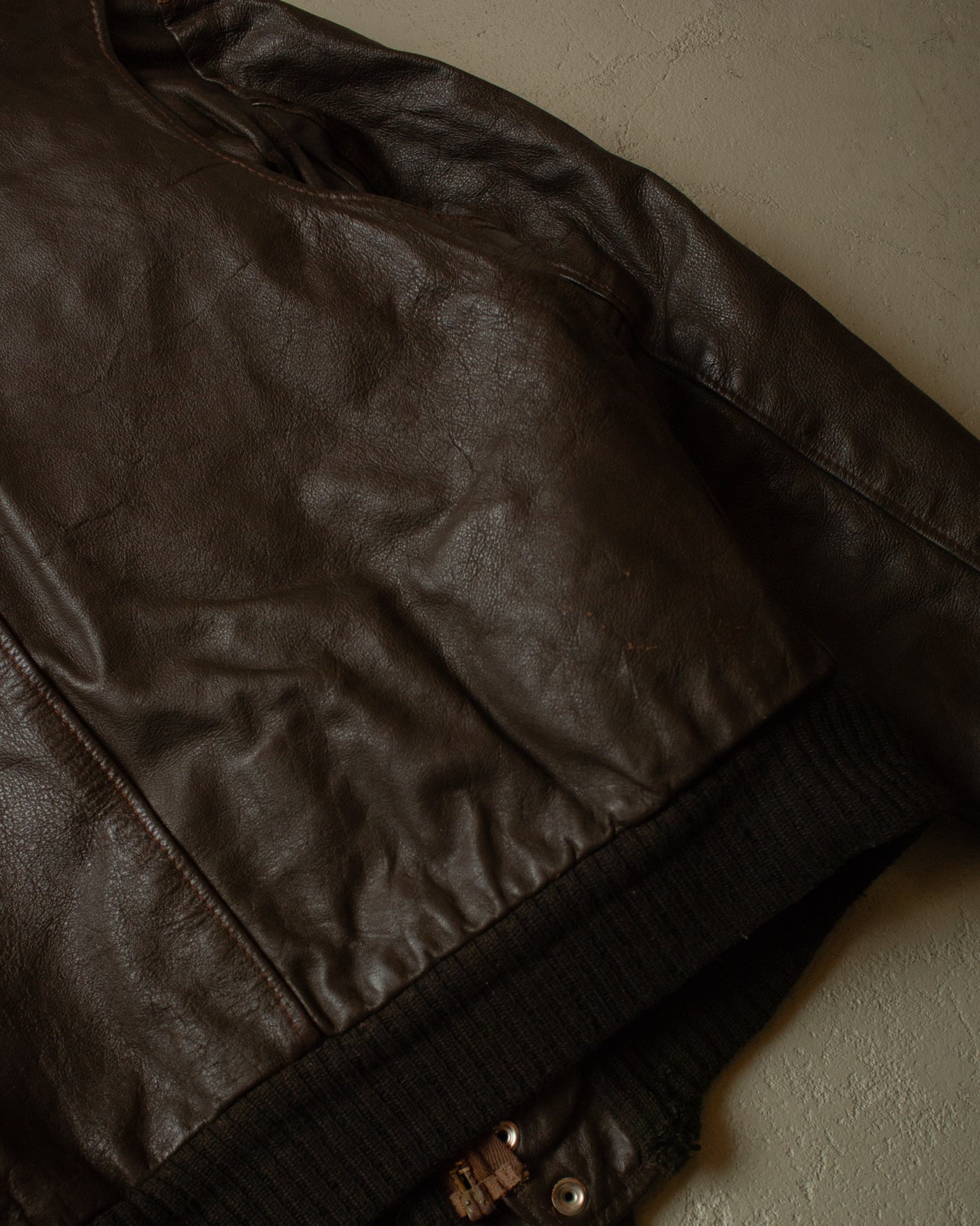 1970s Kirk´s Suede-Life "G1"-Type Leather Flight Jacket brown - M/L