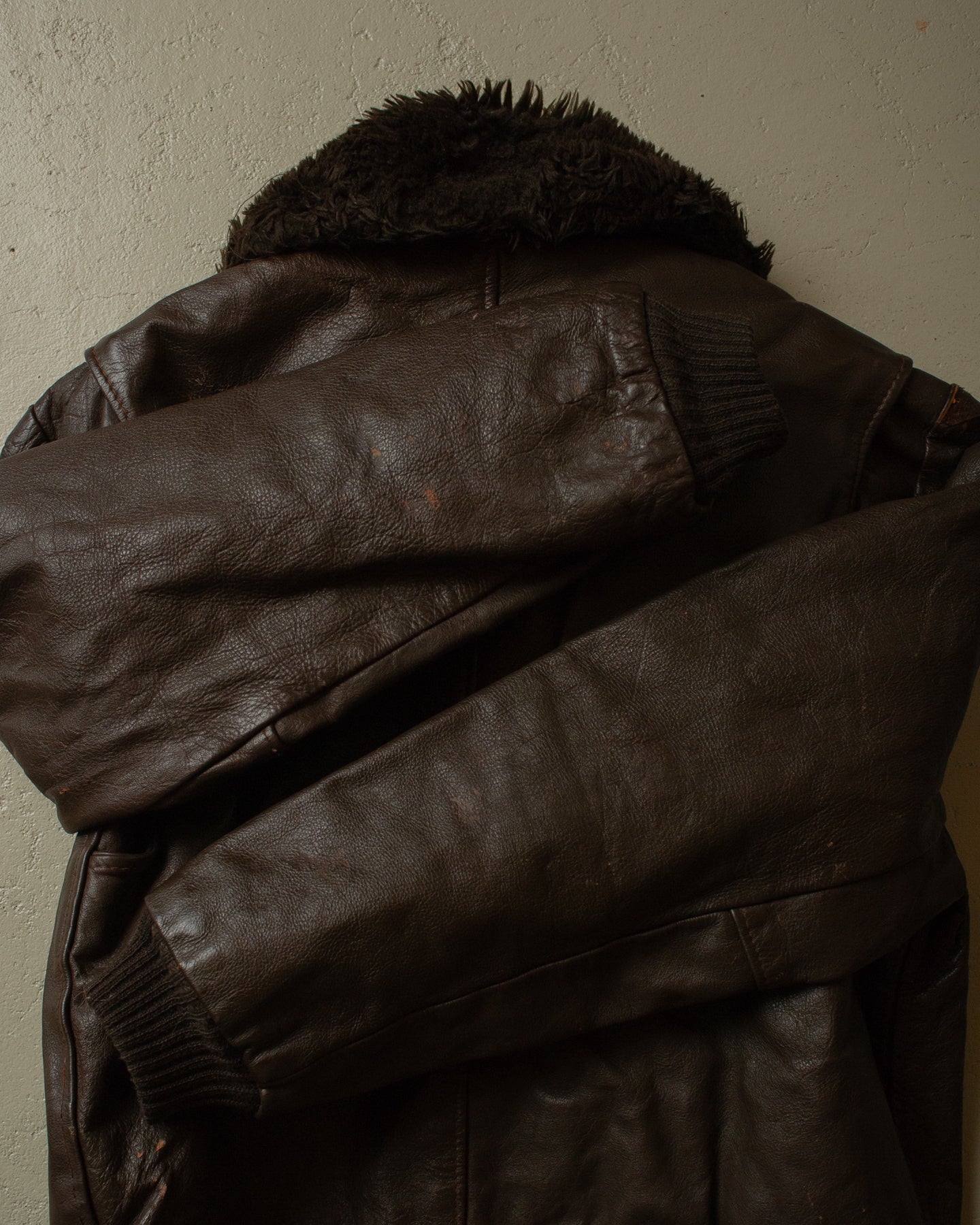 1970s Kirk´s Suede-Life "G1"-Type Leather Flight Jacket brown - M/L