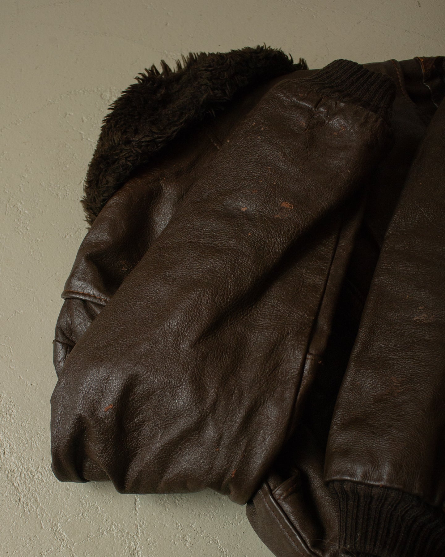 1970s Kirk´s Suede-Life "G1"-Type Leather Flight Jacket brown - M/L