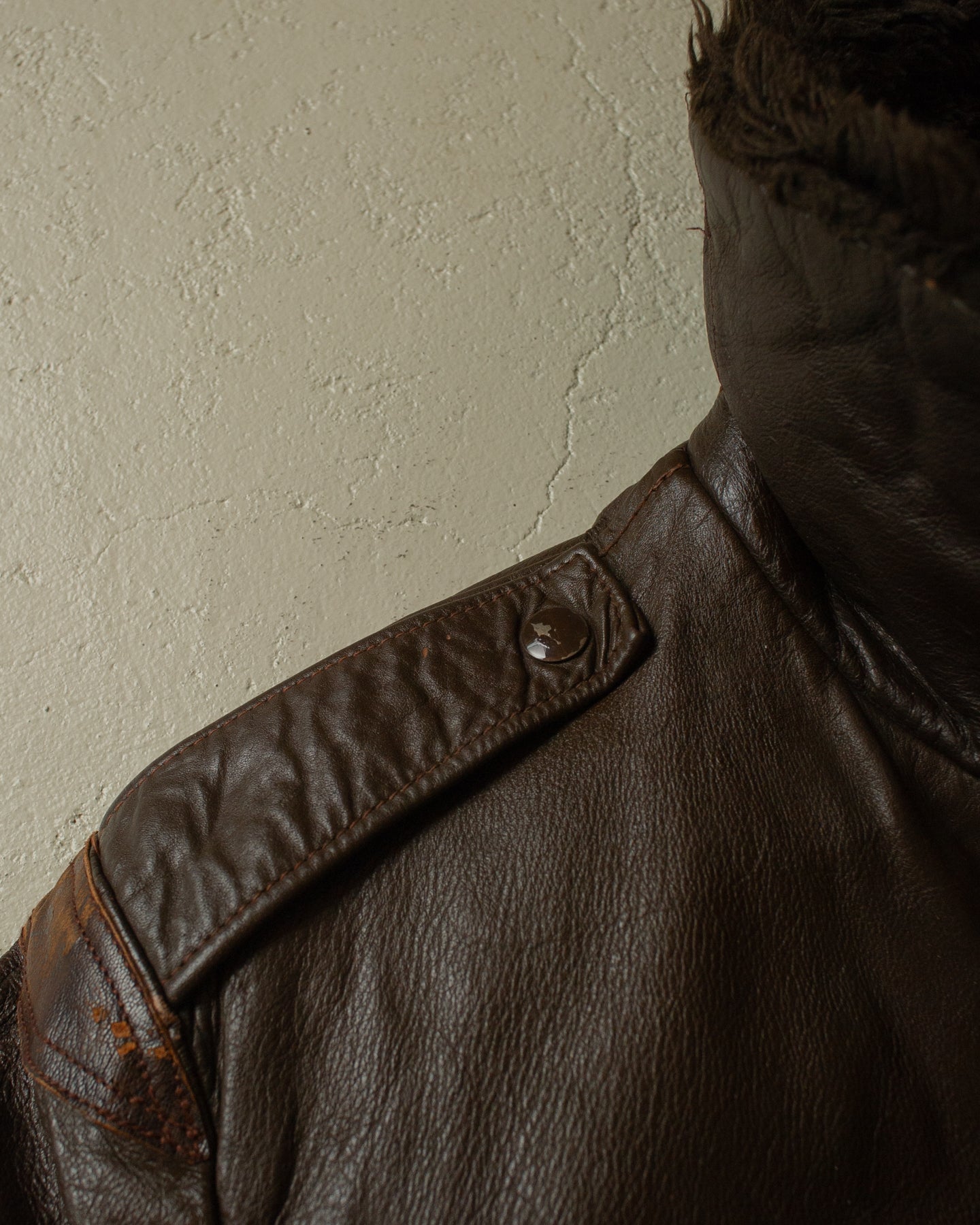1970s Kirk´s Suede-Life "G1"-Type Leather Flight Jacket brown - M/L