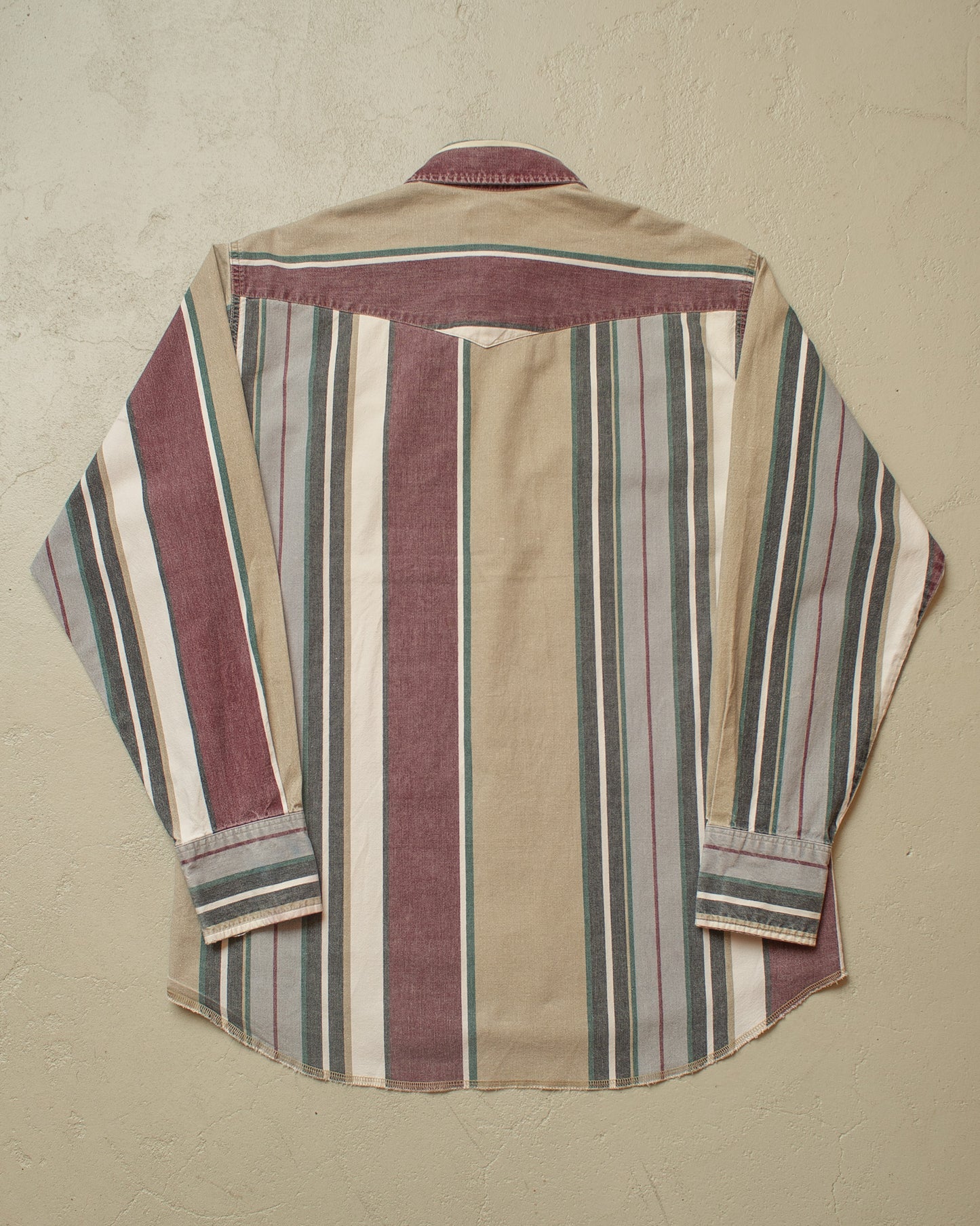 1970s/80s Wrangler striped Pearl Snap Shirt - L/XL