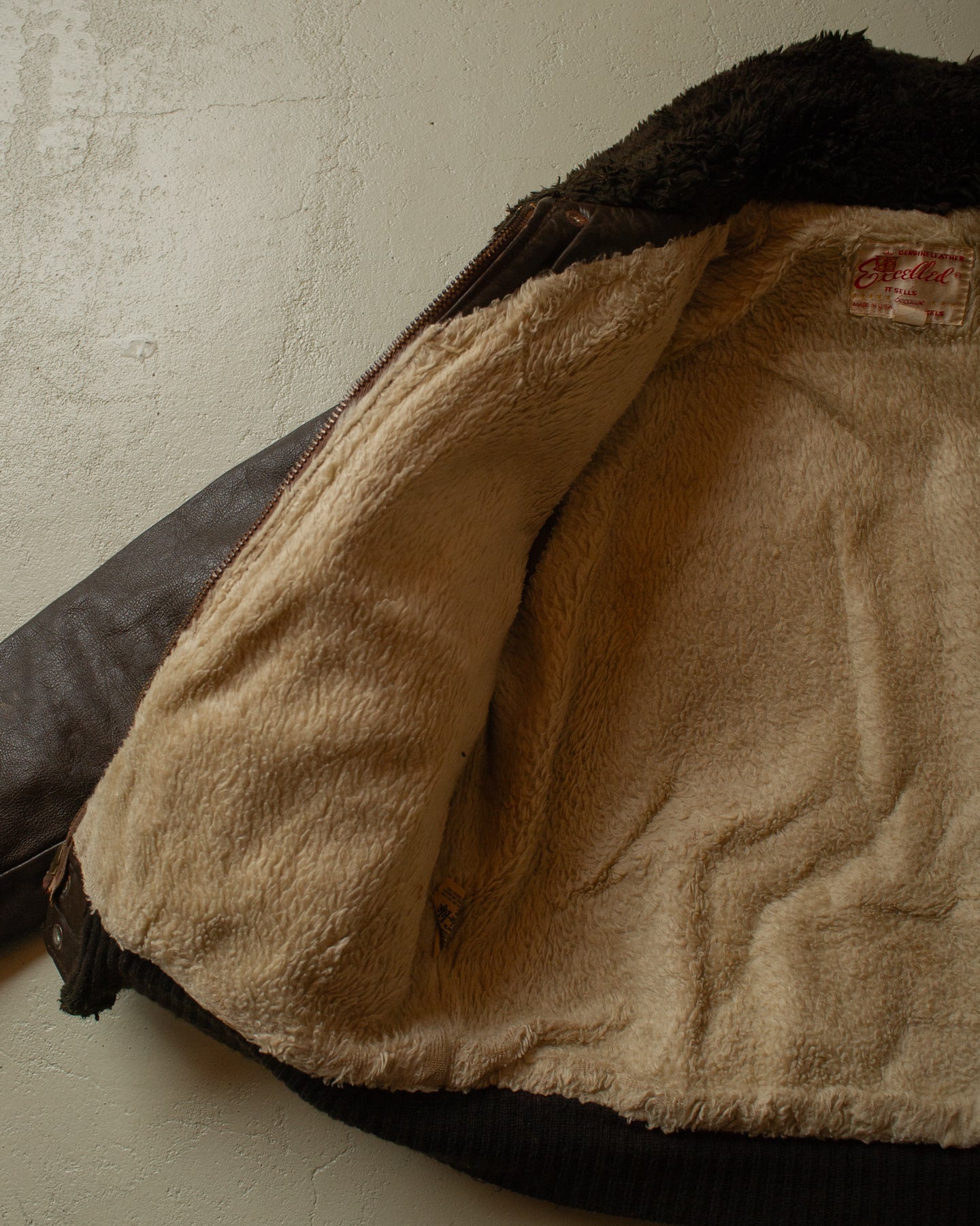 1970s Kirk´s Suede-Life "G1"-Type Leather Flight Jacket brown - M/L