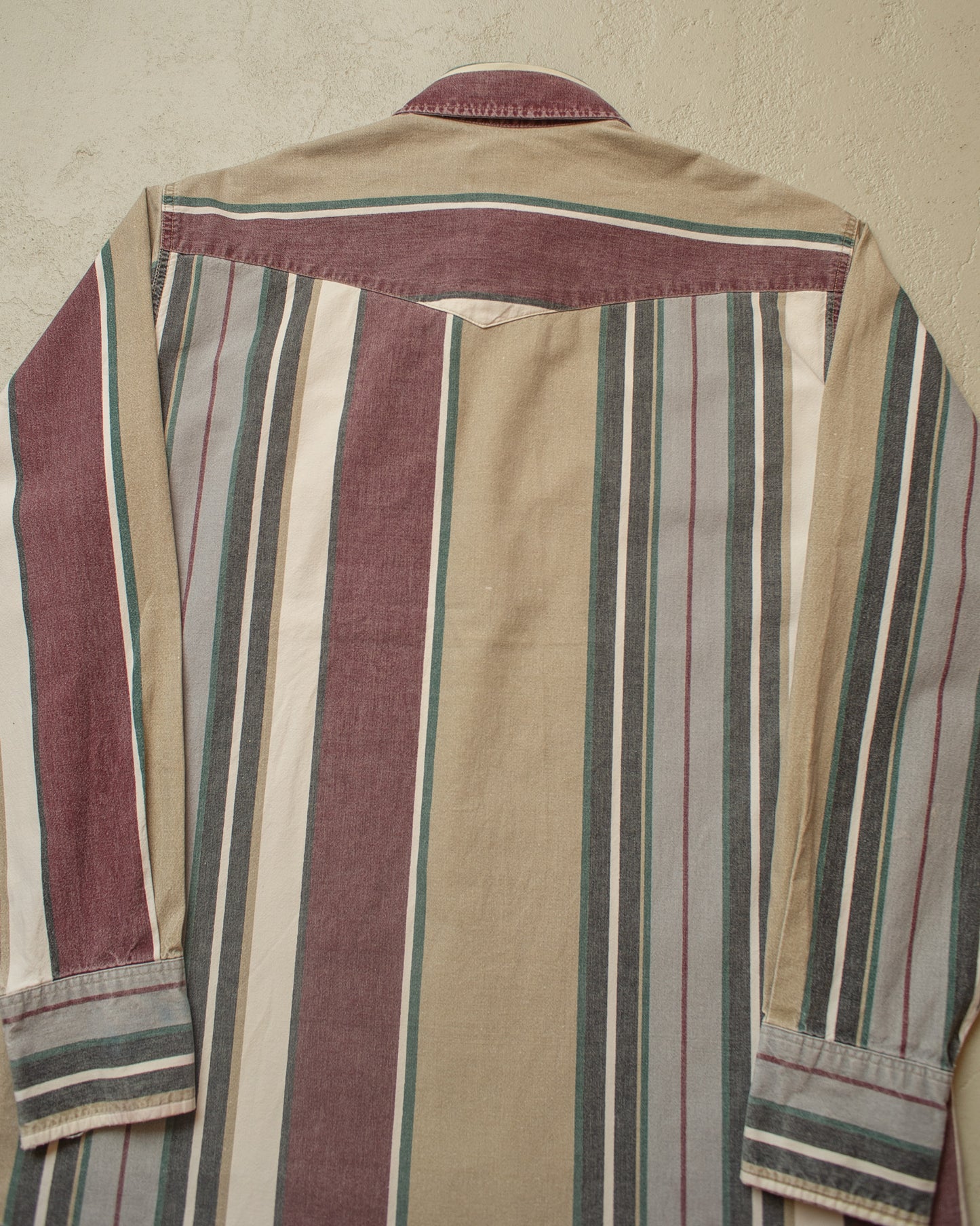 1970s/80s Wrangler striped Pearl Snap Shirt - L/XL