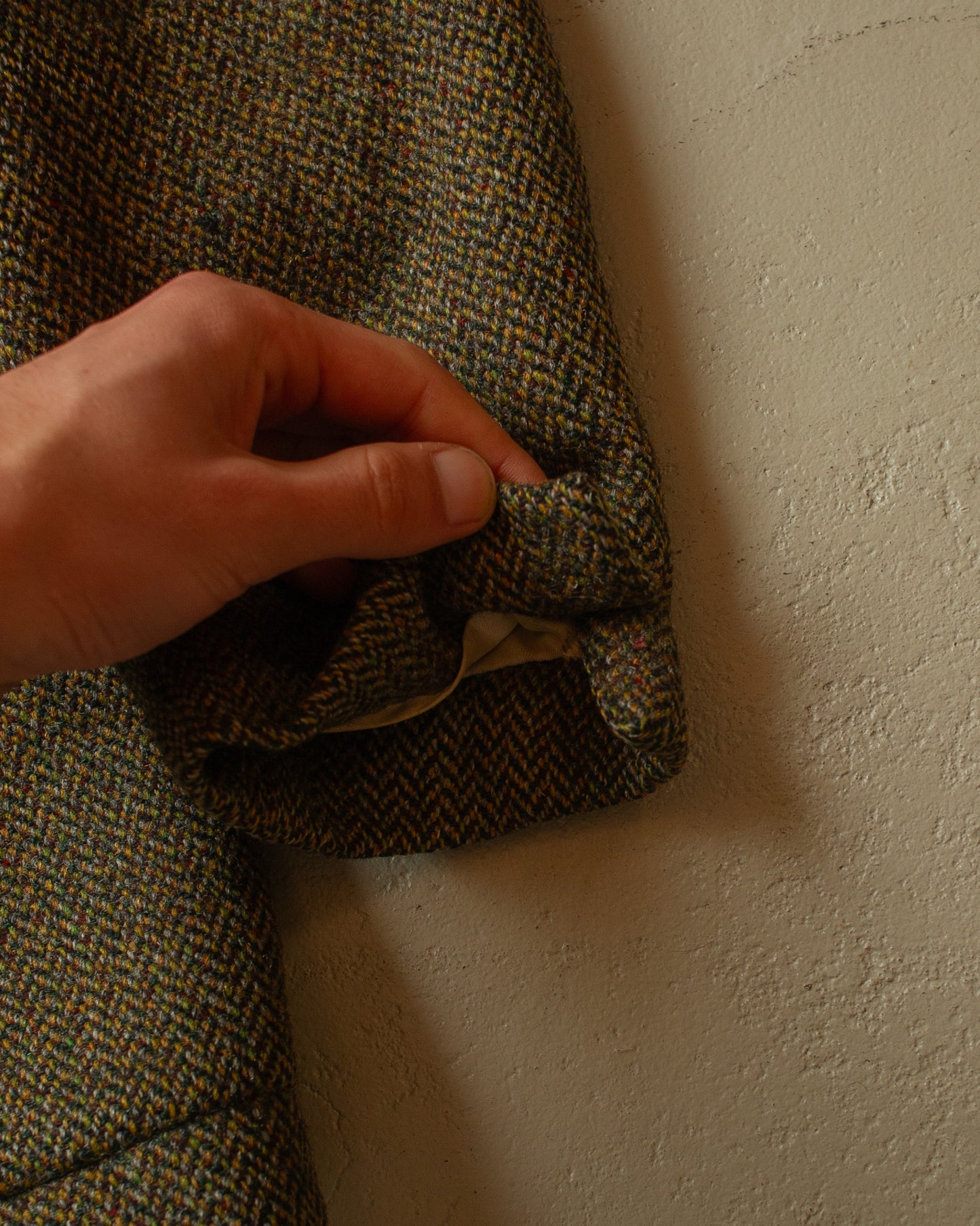 1970s distressed Harris Tweed Wool Jacket - M/L