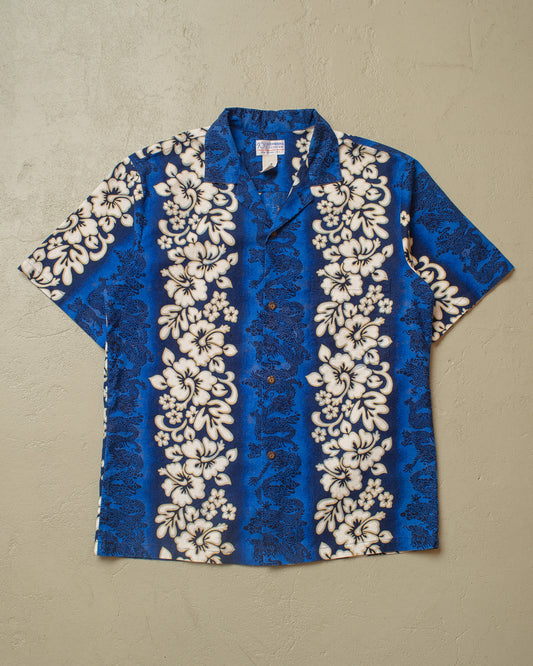 1970s/80s Ky´s Hawaii Shirt blue - M/L