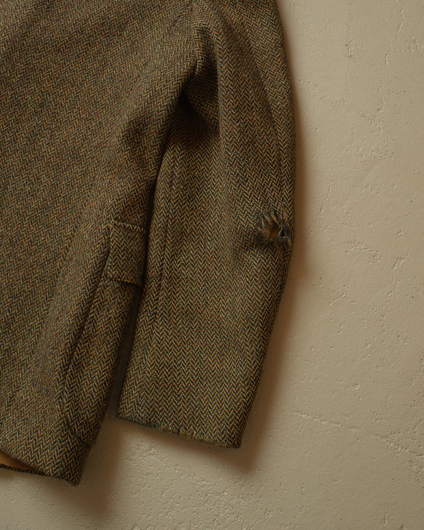1970s distressed Harris Tweed Wool Jacket - M/L