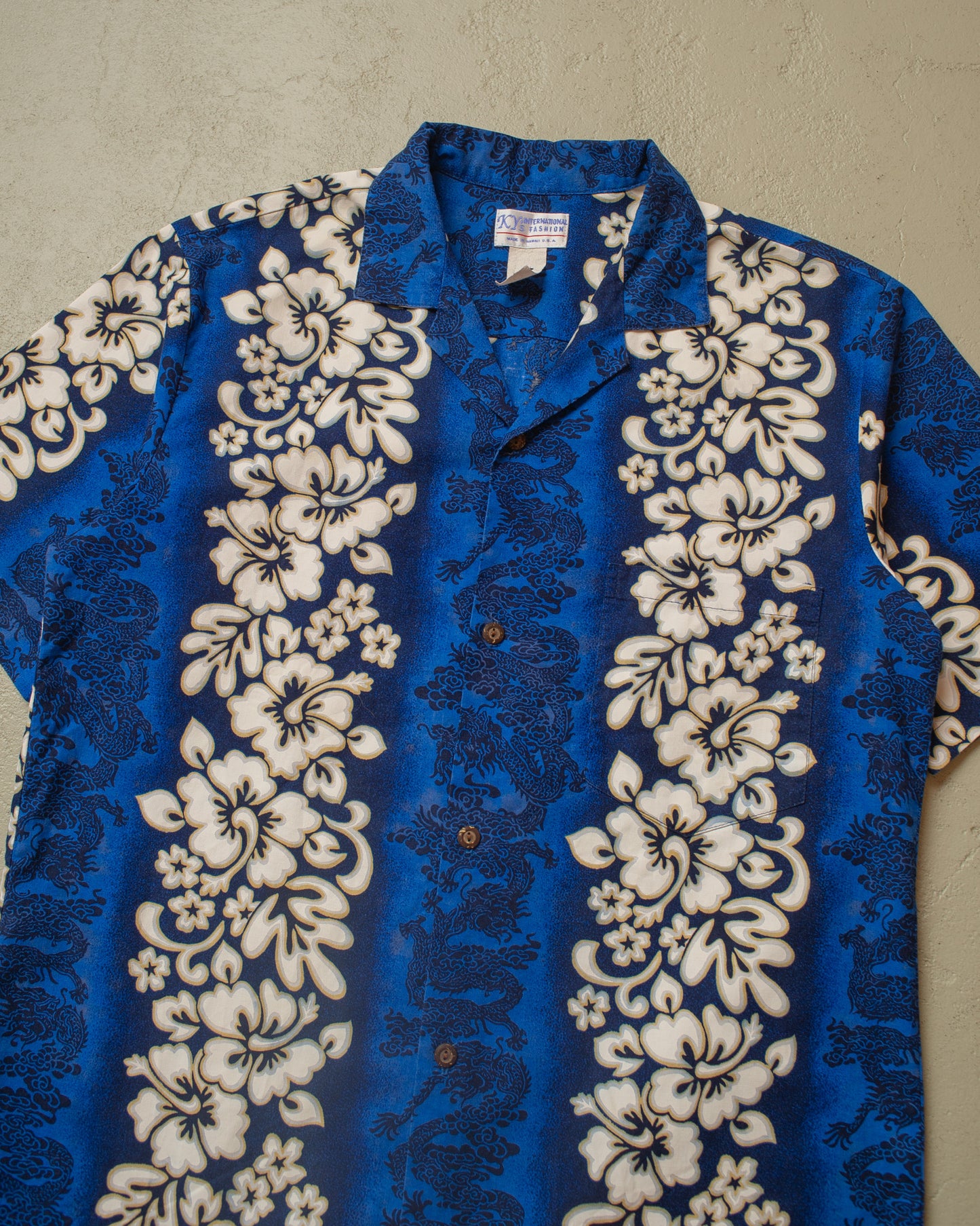 1970s/80s Ky´s Hawaii Shirt blue - M/L