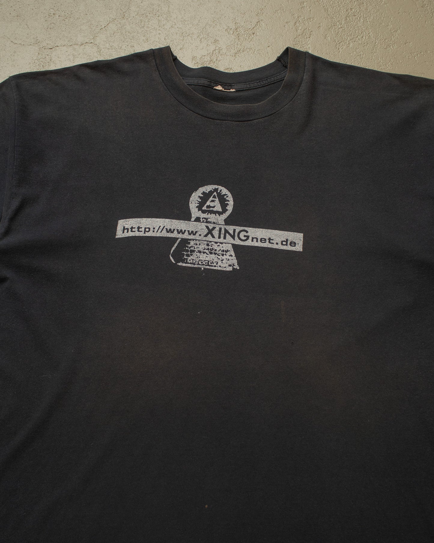 1990s Faded Xing Promo T-shirt black - XL/XXL