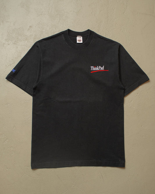 1990s IBM Thinkpad Heavy Cotton T-shirt black - L