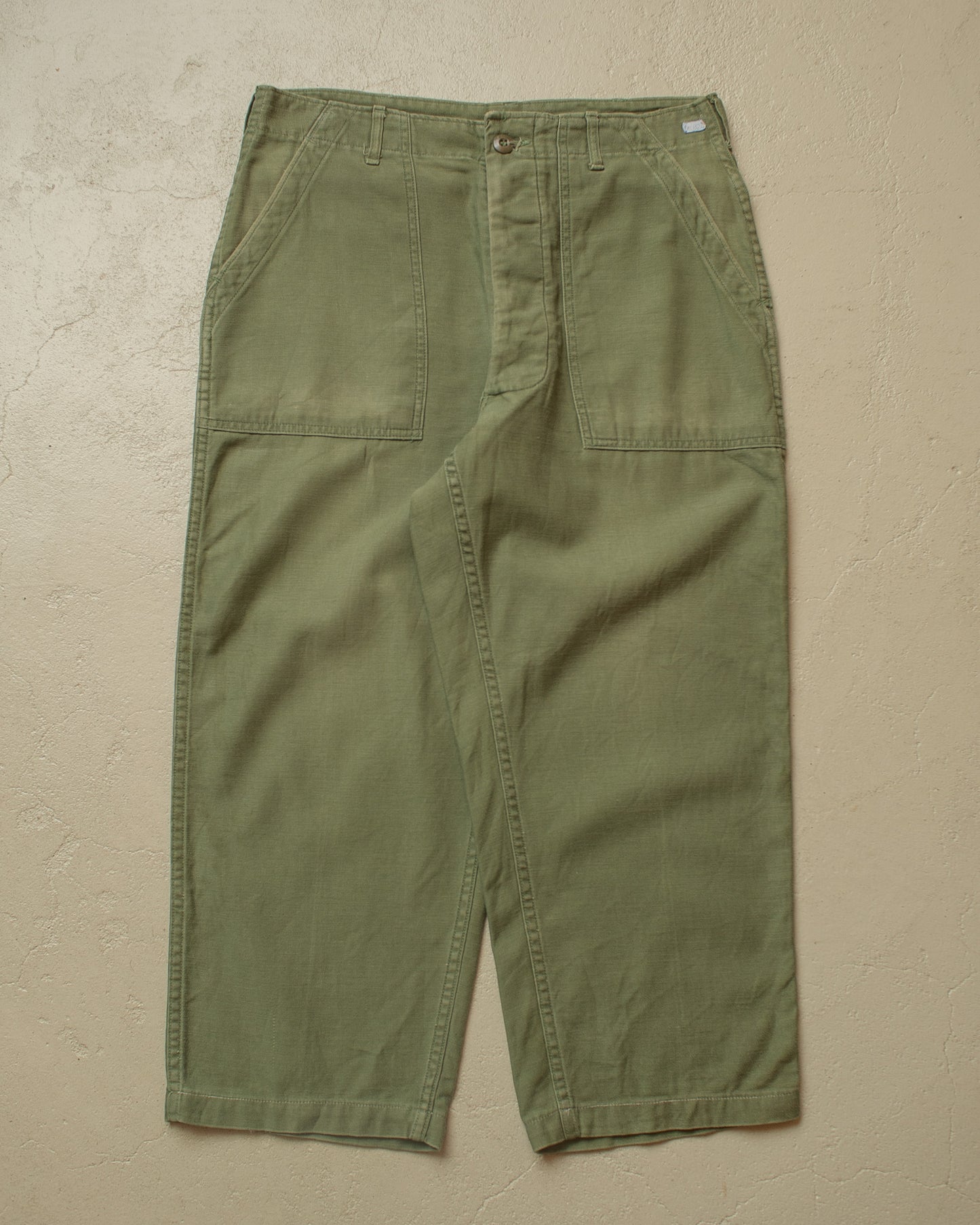 1960s/70s US Army OG-107 Baker Pants green - W32,5 L24