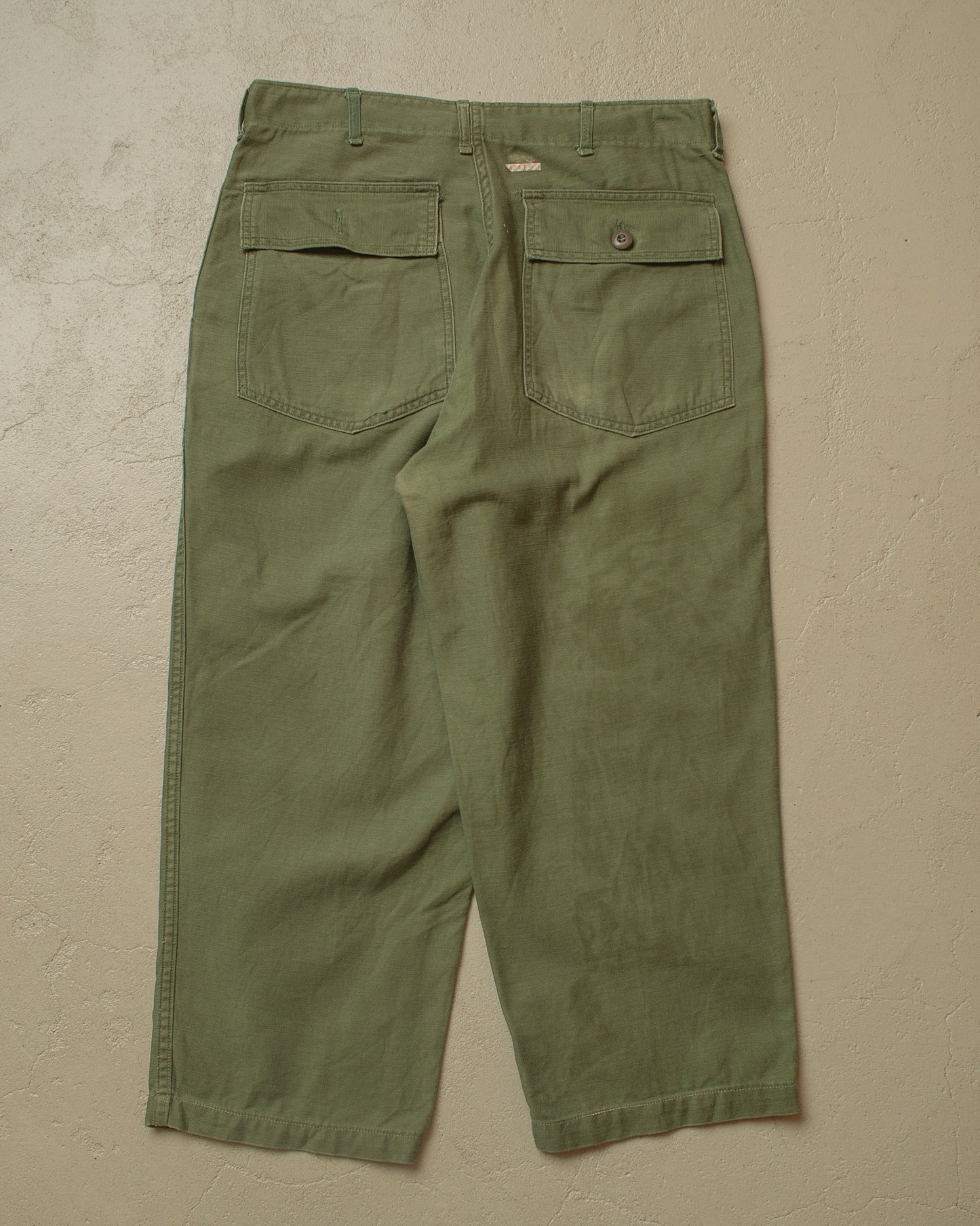 1960s/70s US Army OG-107 Baker Pants green - W32,5 L24