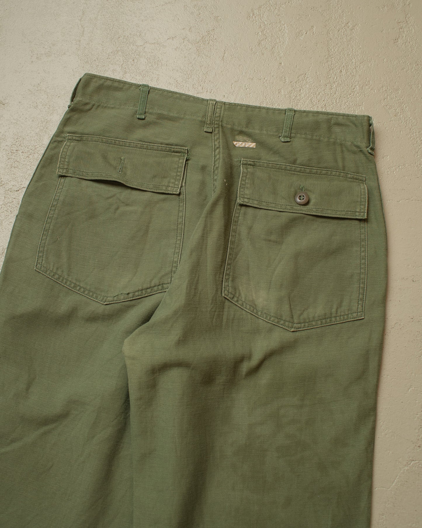 1960s/70s US Army OG-107 Baker Pants green - W32,5 L24