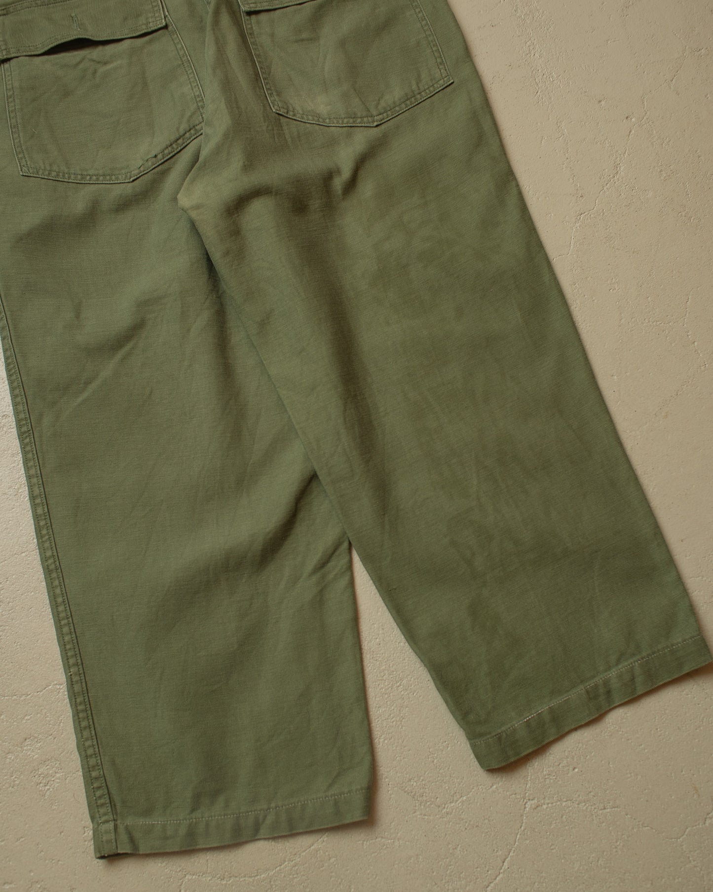 1960s/70s US Army OG-107 Baker Pants green - W32,5 L24