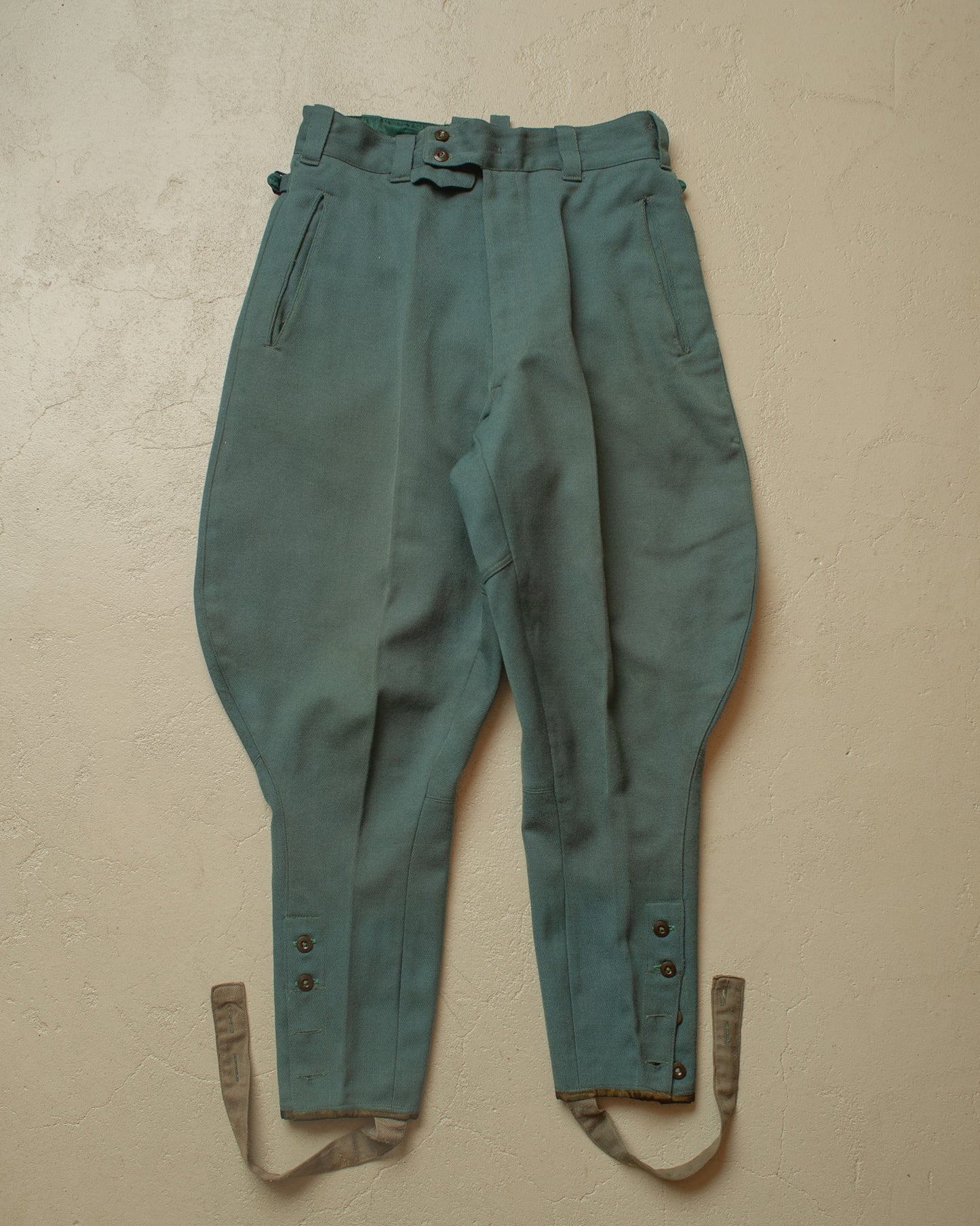 1940s German Sports Breeches "Stiefelhose" green - W30 L26