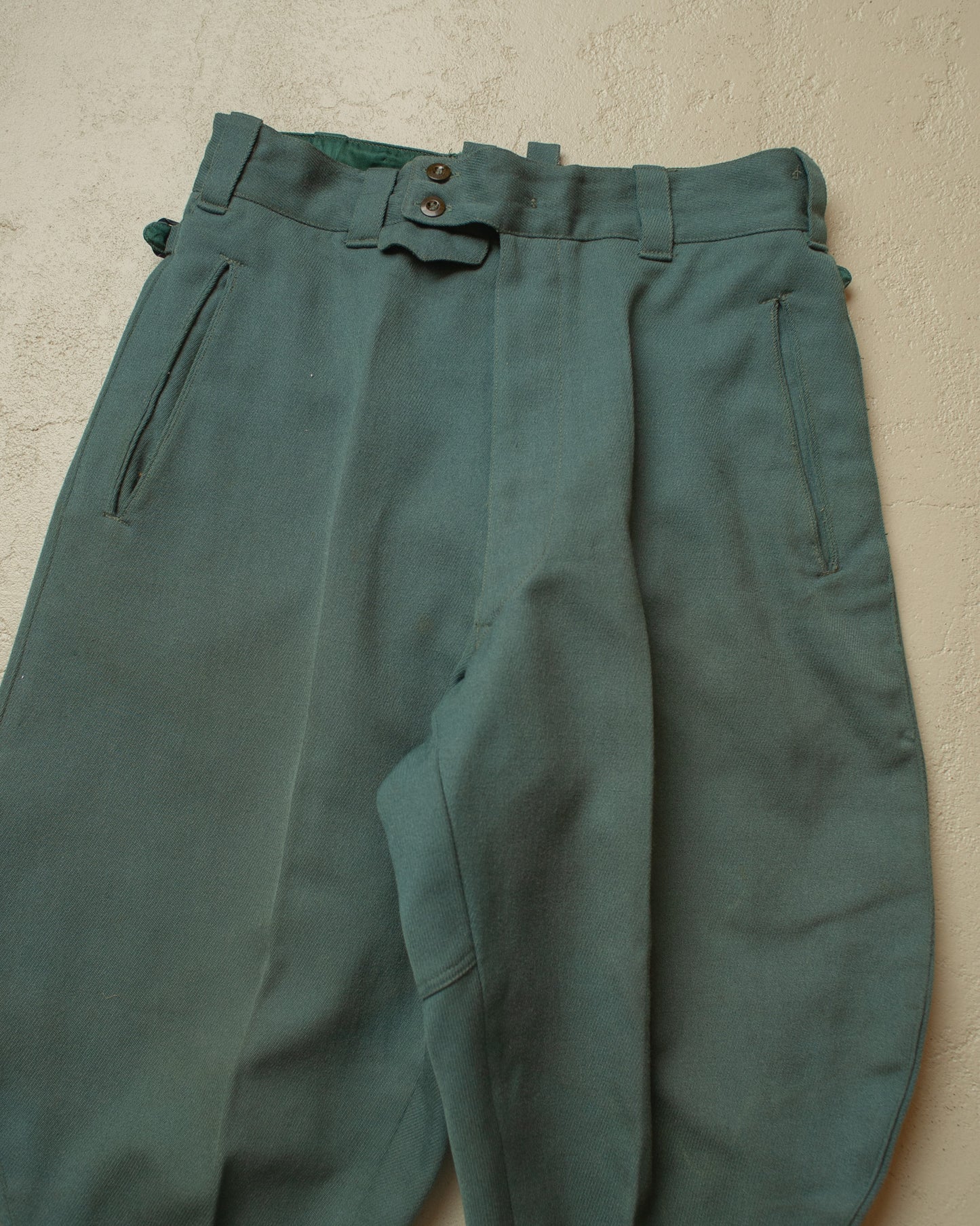 1940s German Sports Breeches "Stiefelhose" green - W30 L26