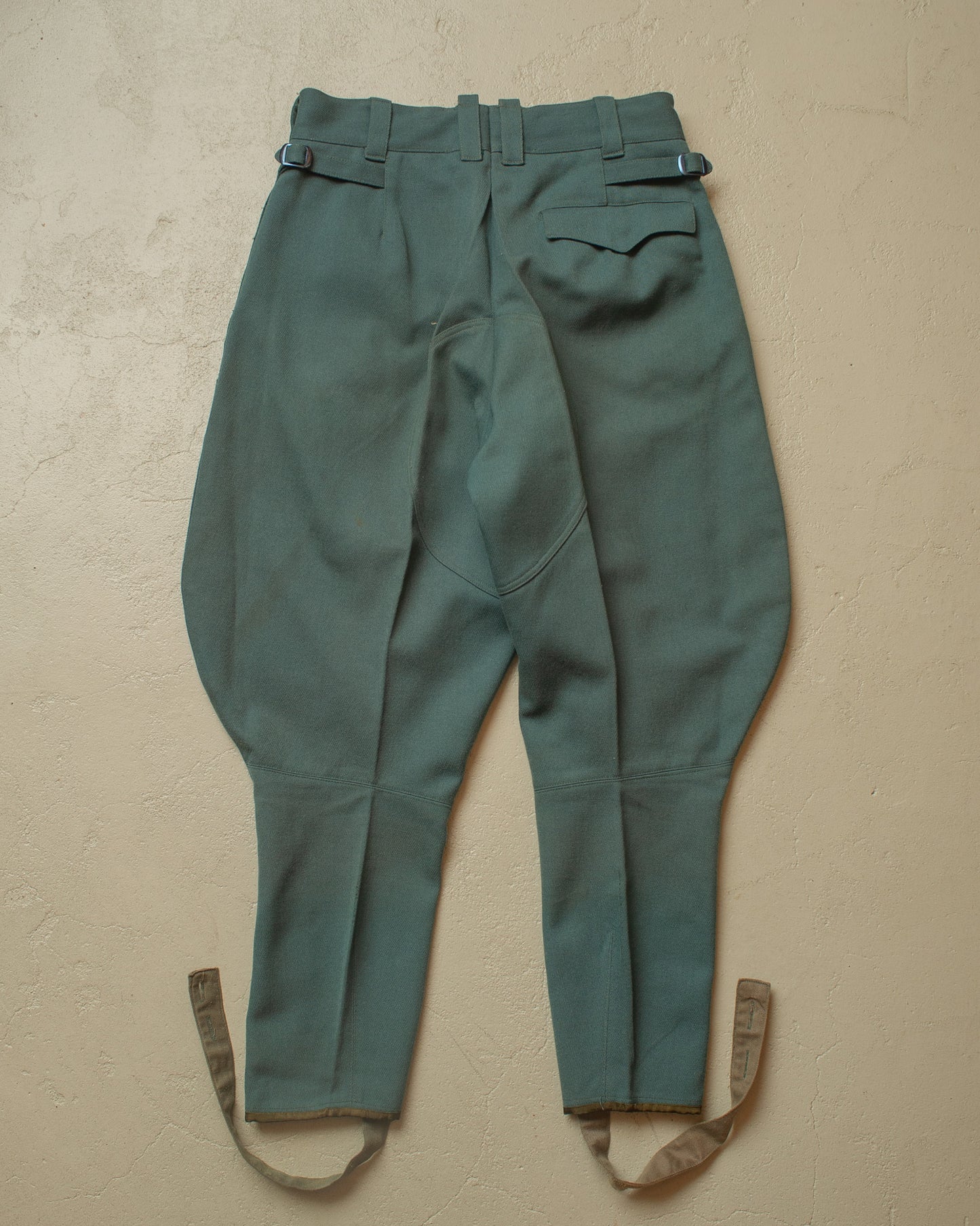 1940s German Sports Breeches "Stiefelhose" green - W30 L26