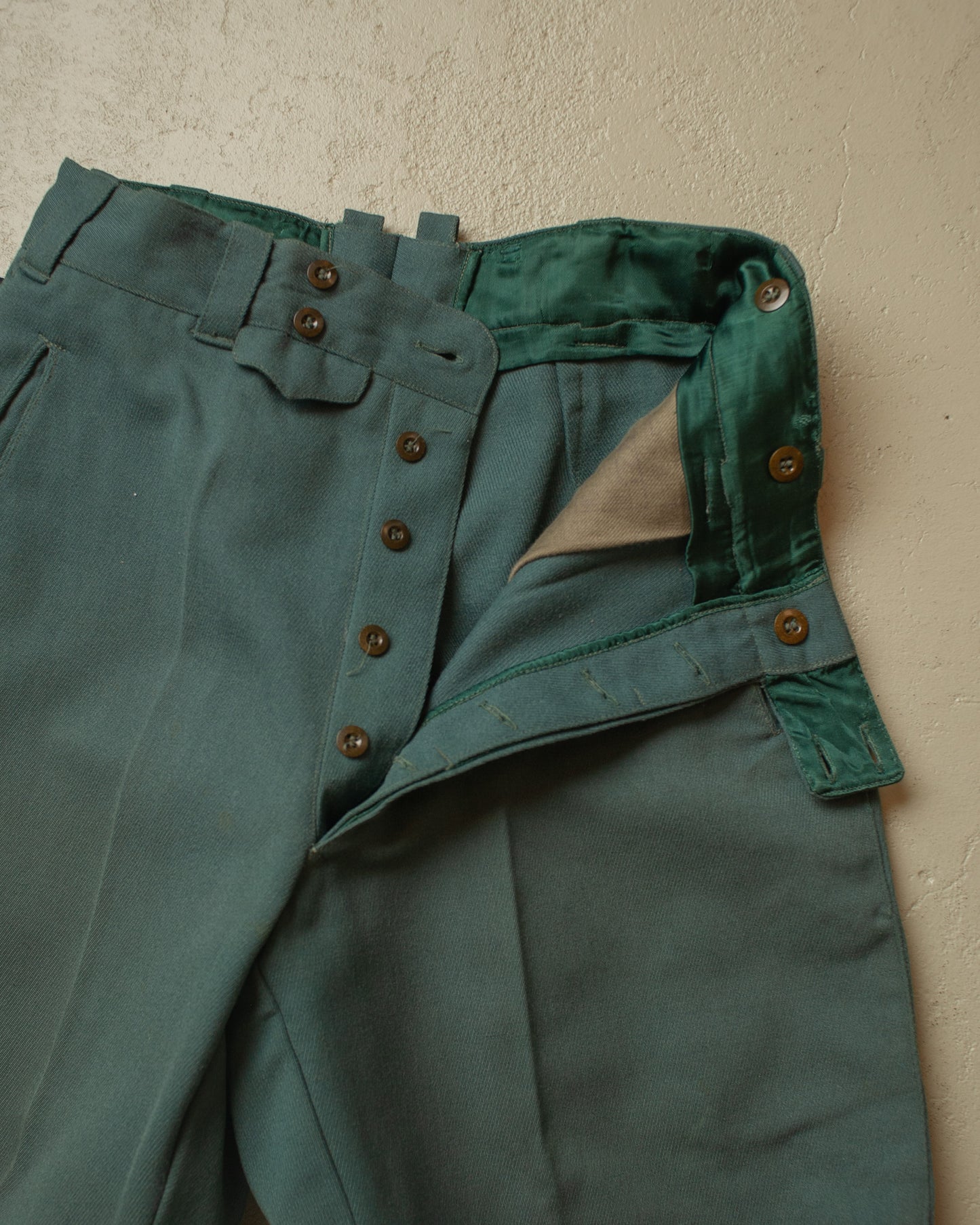 1940s German Sports Breeches "Stiefelhose" green - W30 L26