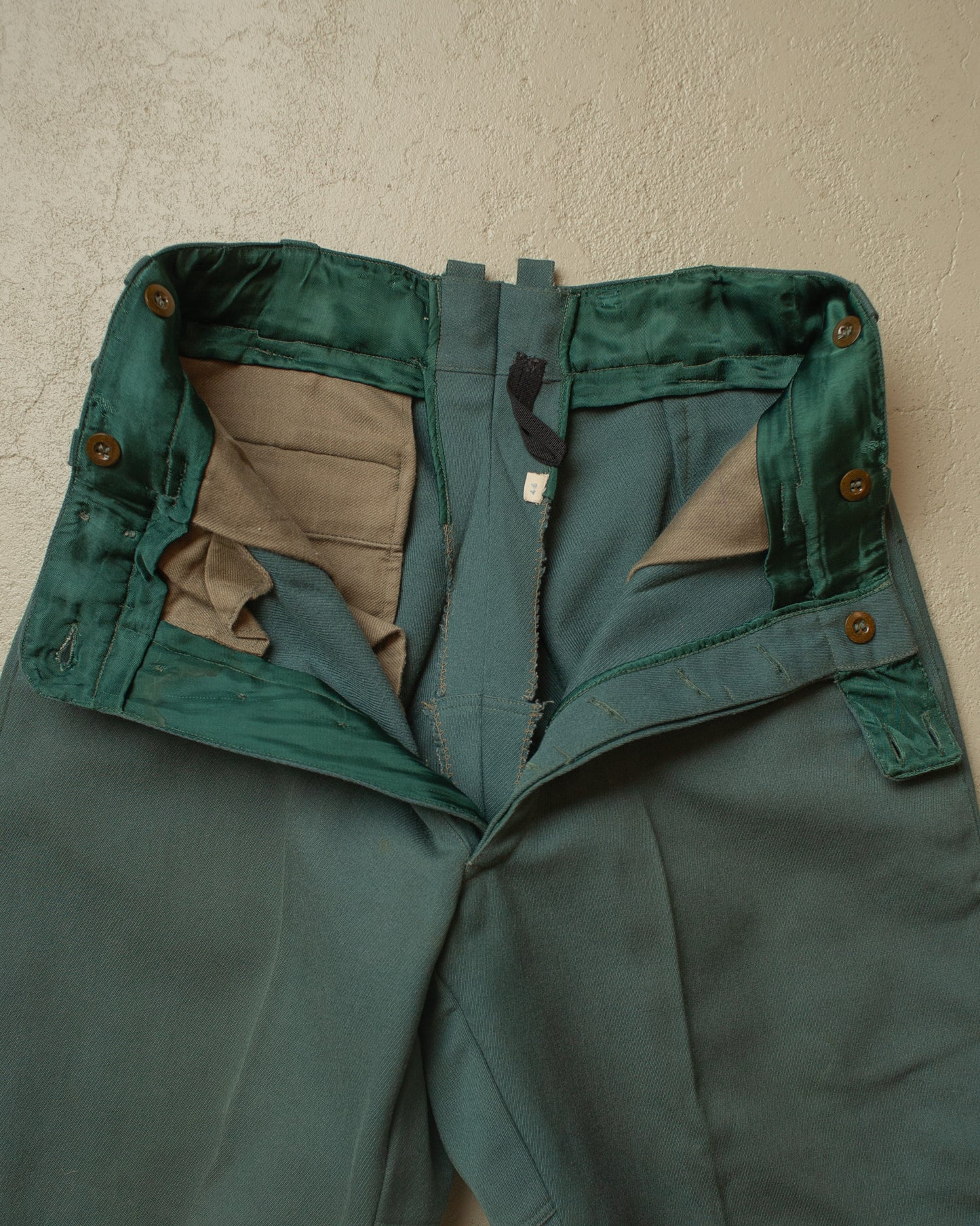 1940s German Sports Breeches "Stiefelhose" green - W30 L26