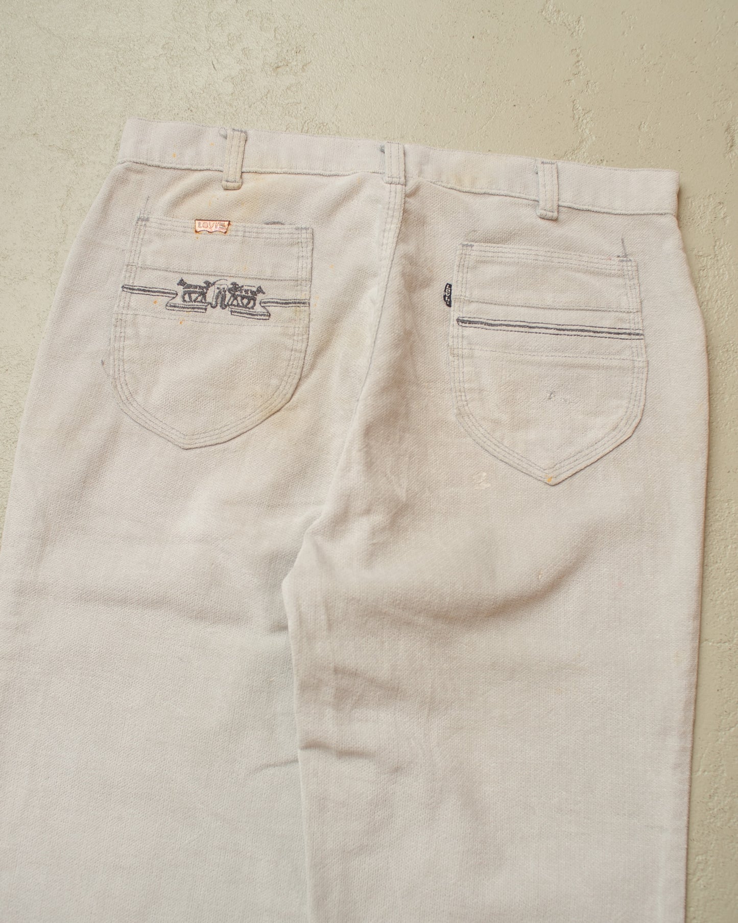 1979 Levi´s Black Tab Flared Pants white - W32 L30