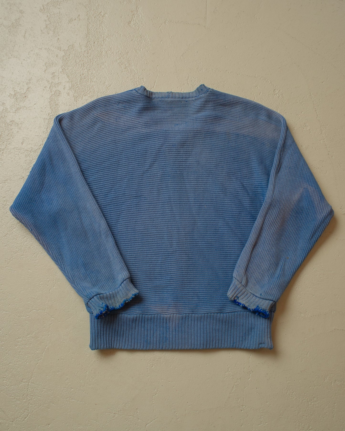 1950s/60s distressed Womens Knit Jacket blue - M/L