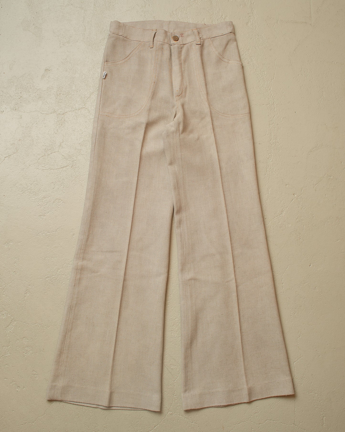 1970s European Levi´s light Flared Pants beige - W28 L30,5