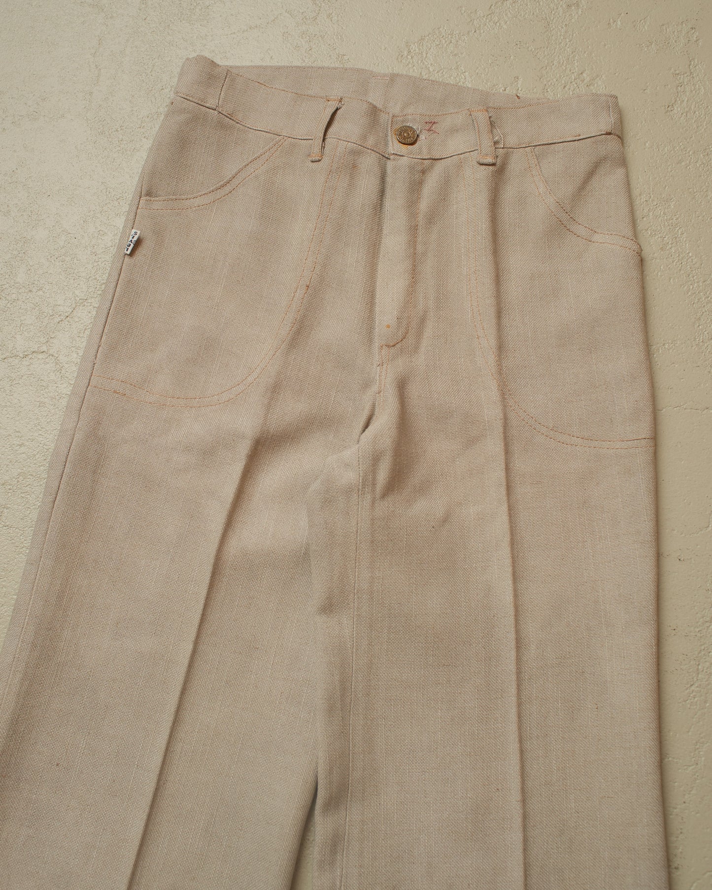 1970s European Levi´s light Flared Pants beige - W28 L30,5