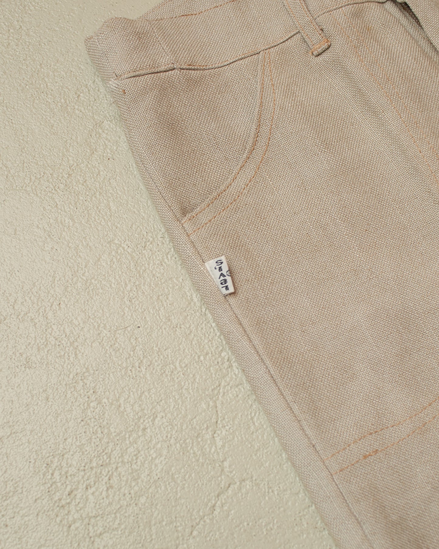 1970s European Levi´s light Flared Pants beige - W28 L30,5