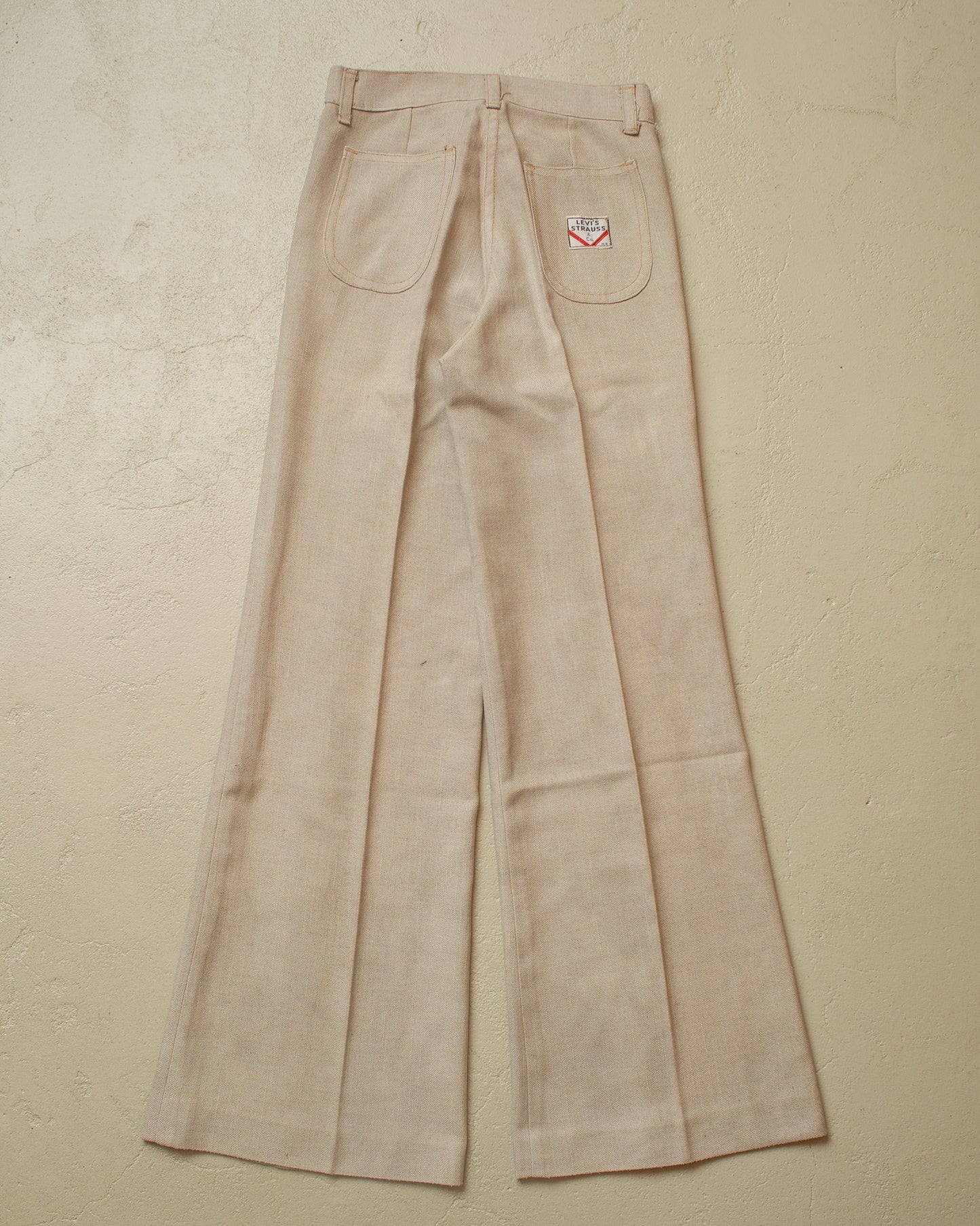 1970s European Levi´s light Flared Pants beige - W28 L30,5