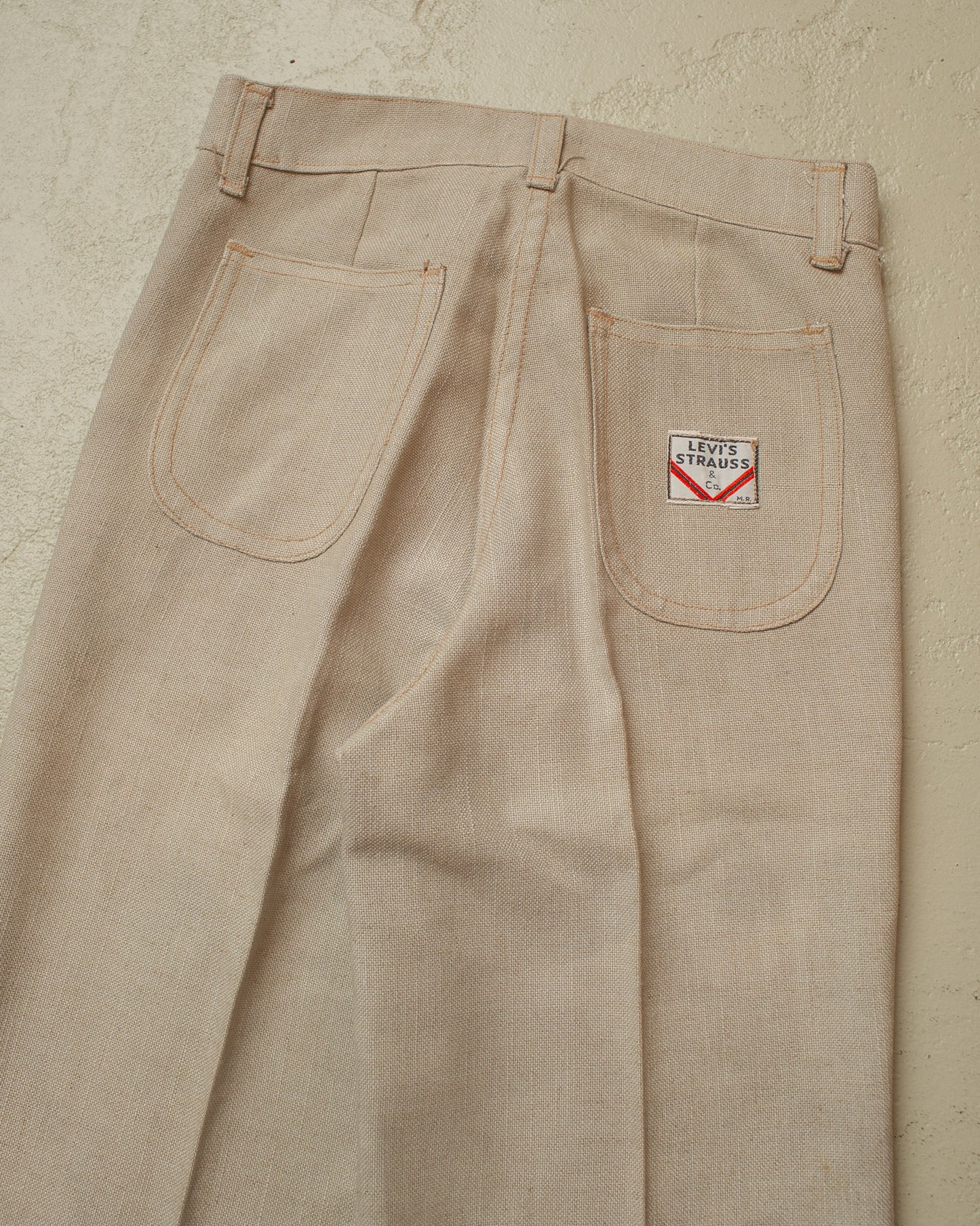 1970s European Levi´s light Flared Pants beige - W28 L30,5
