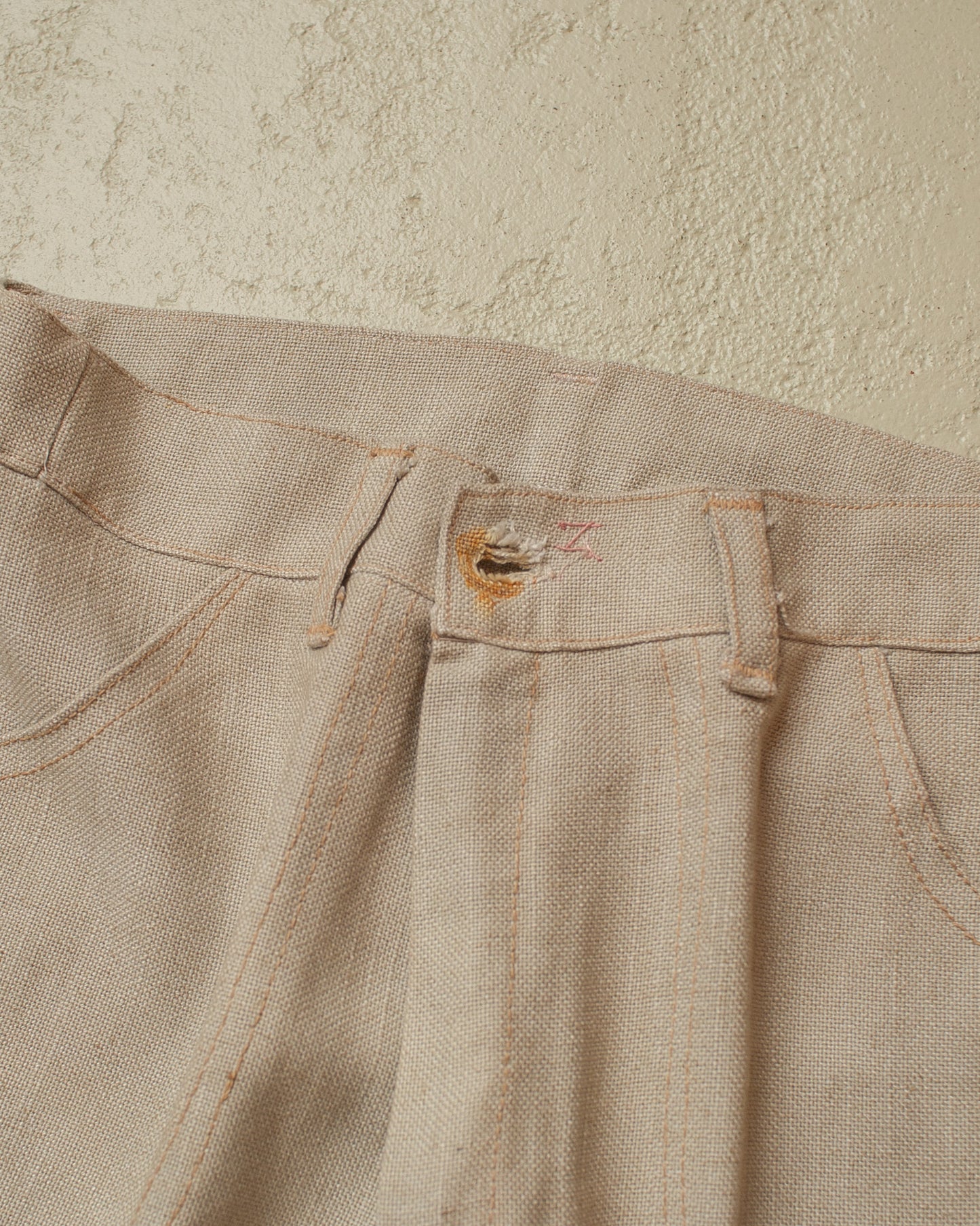 1970s European Levi´s light Flared Pants beige - W28 L30,5