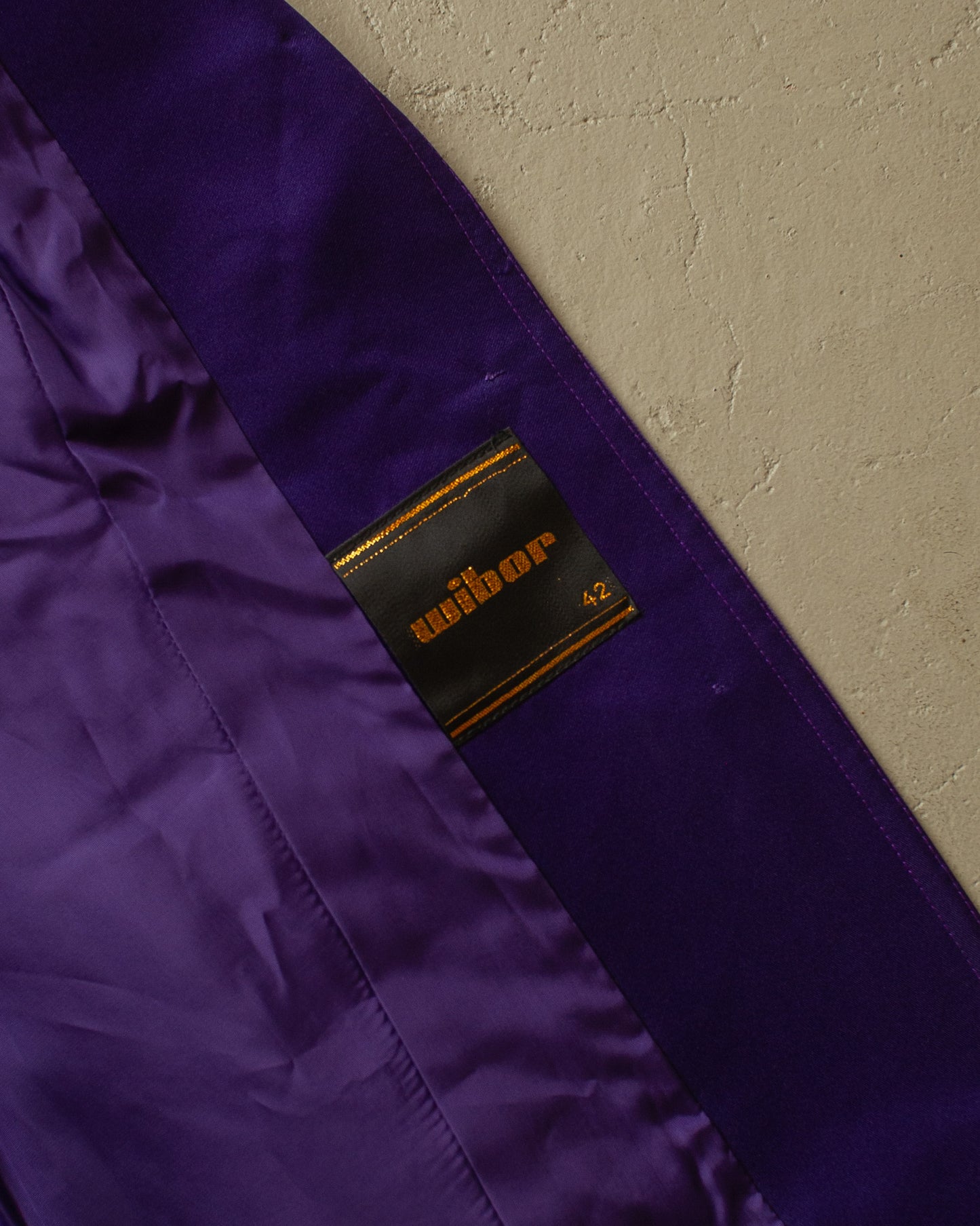 1970s/80s German Womens ‚wibor’ Velvet Suit purple - M/L