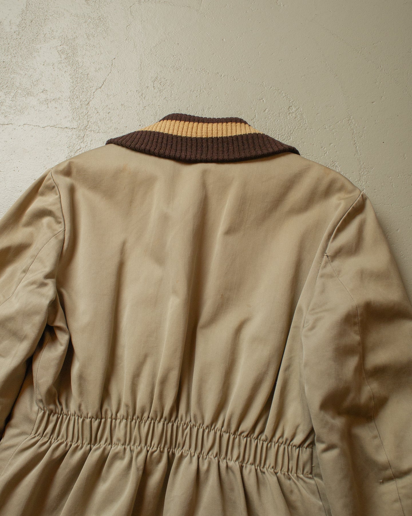 1950s Womens Windward Plaid Jacket beige - S/M