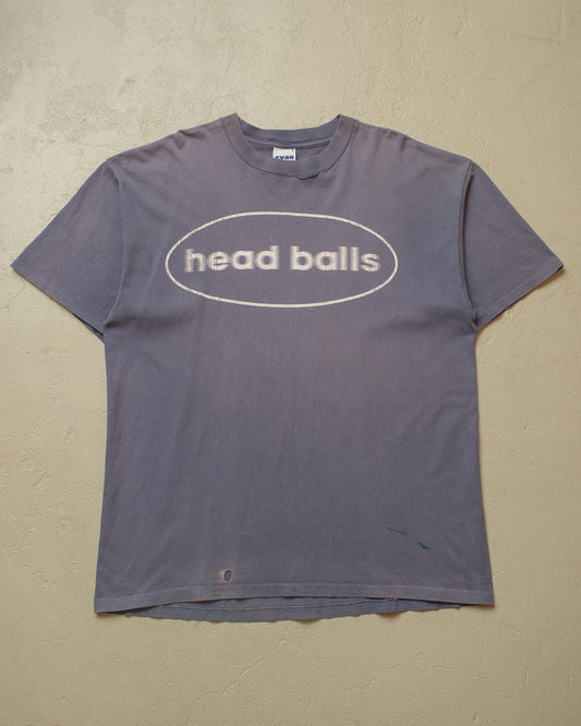 1995 distressed "head balls" T-shirt blue - XXL