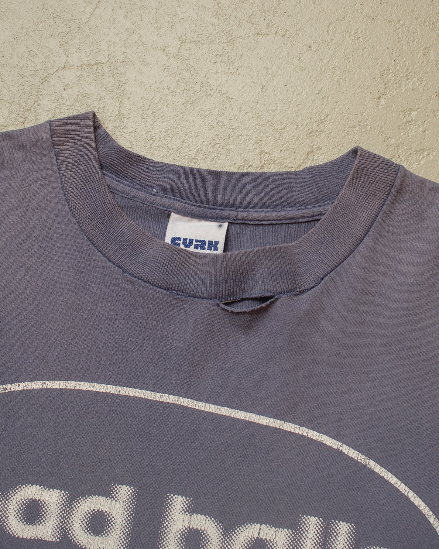 1995 distressed "head balls" T-shirt blue - XXL