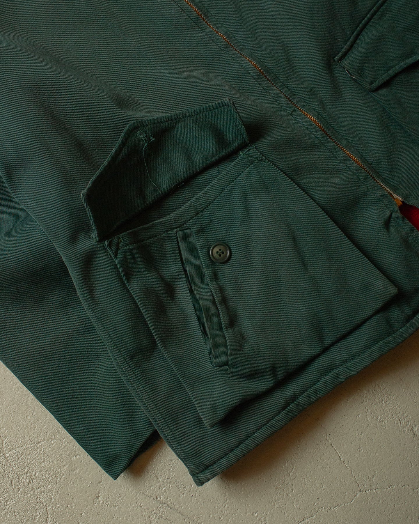 1950s Irwin Foster Sherpa lined Jacket green - M/L