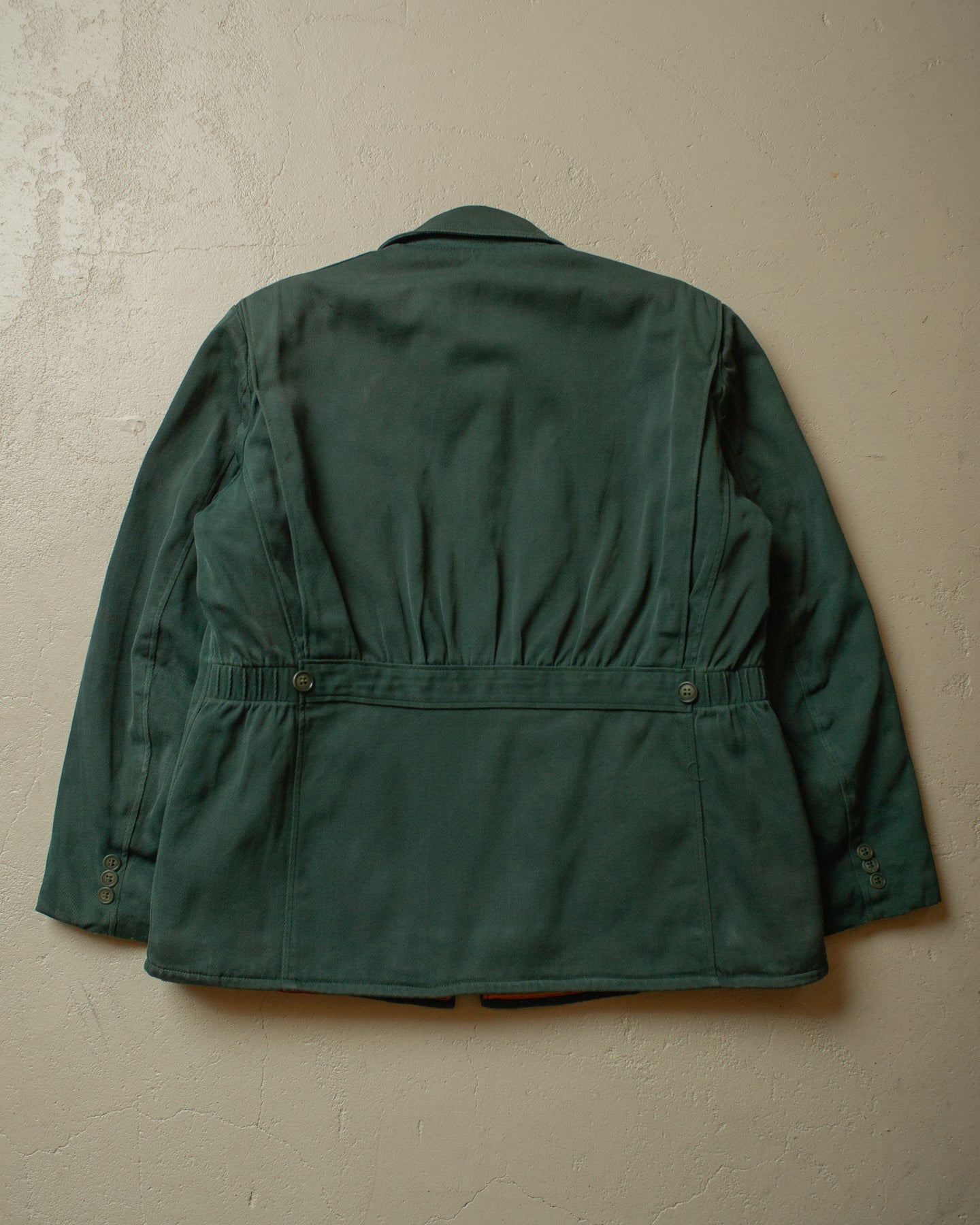 1950s Irwin Foster Sherpa lined Jacket green - M/L