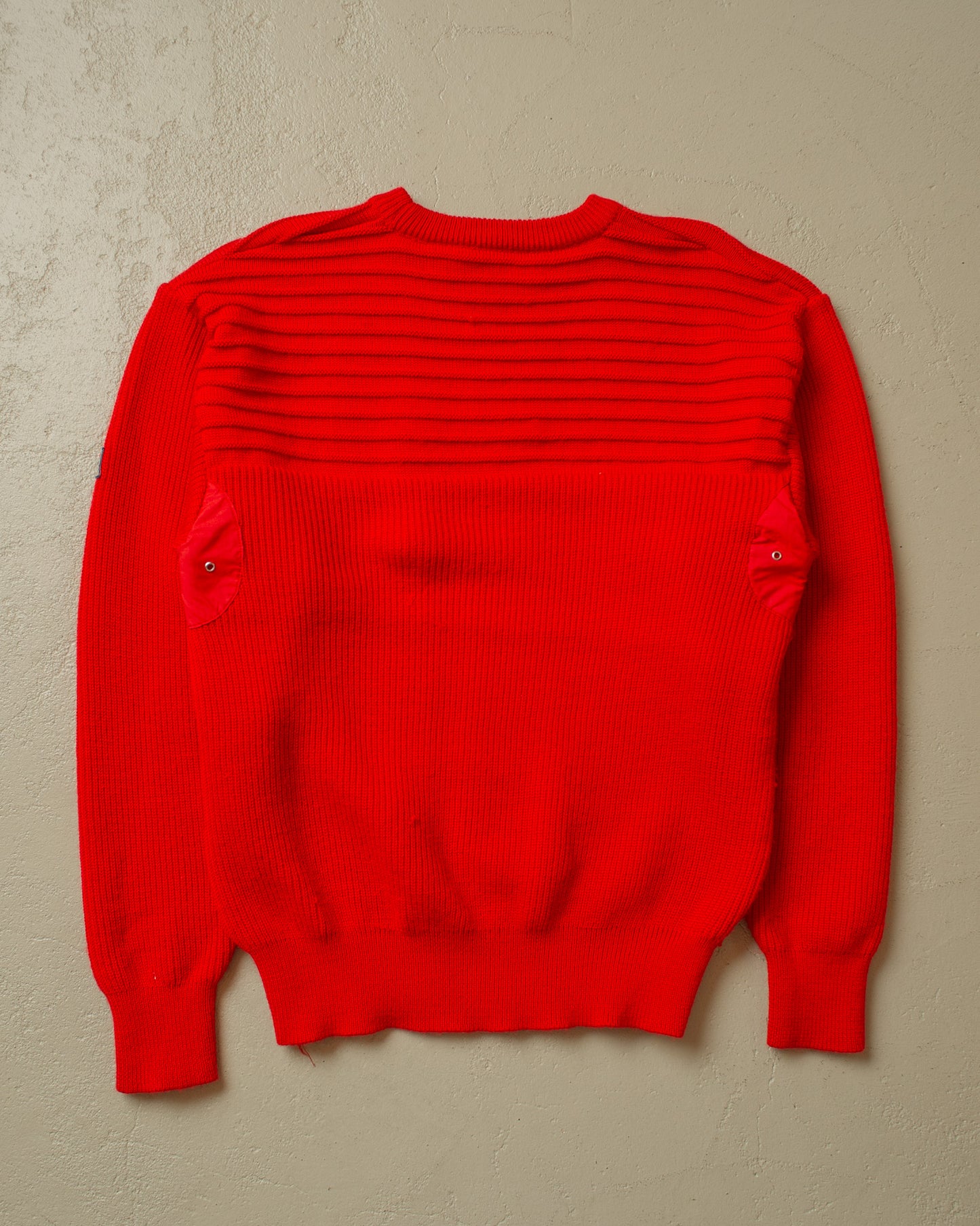 1980s Fila Textured Ski Knit Sweater red - M