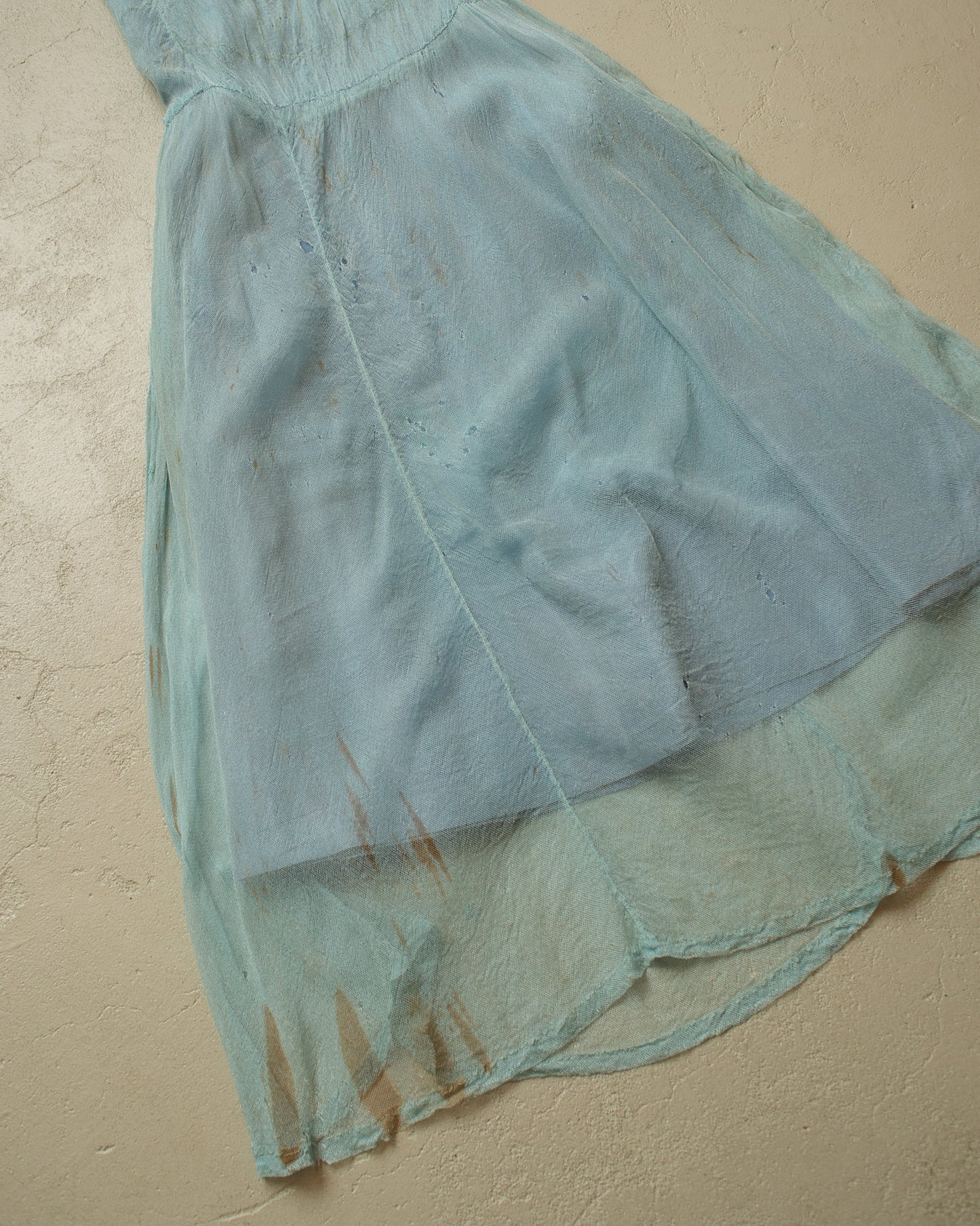 1950s Womens German "2in1" Dress blue - S/M