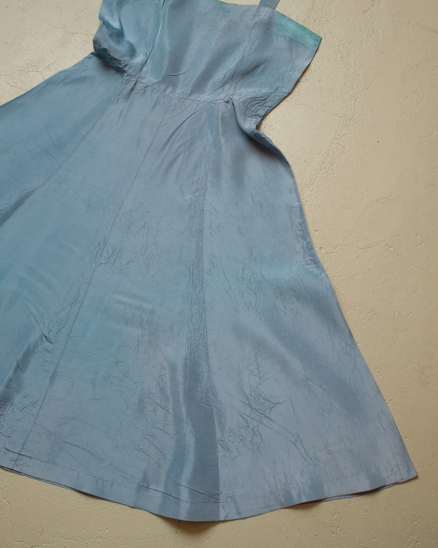 1950s Womens German "2in1" Dress blue - S/M