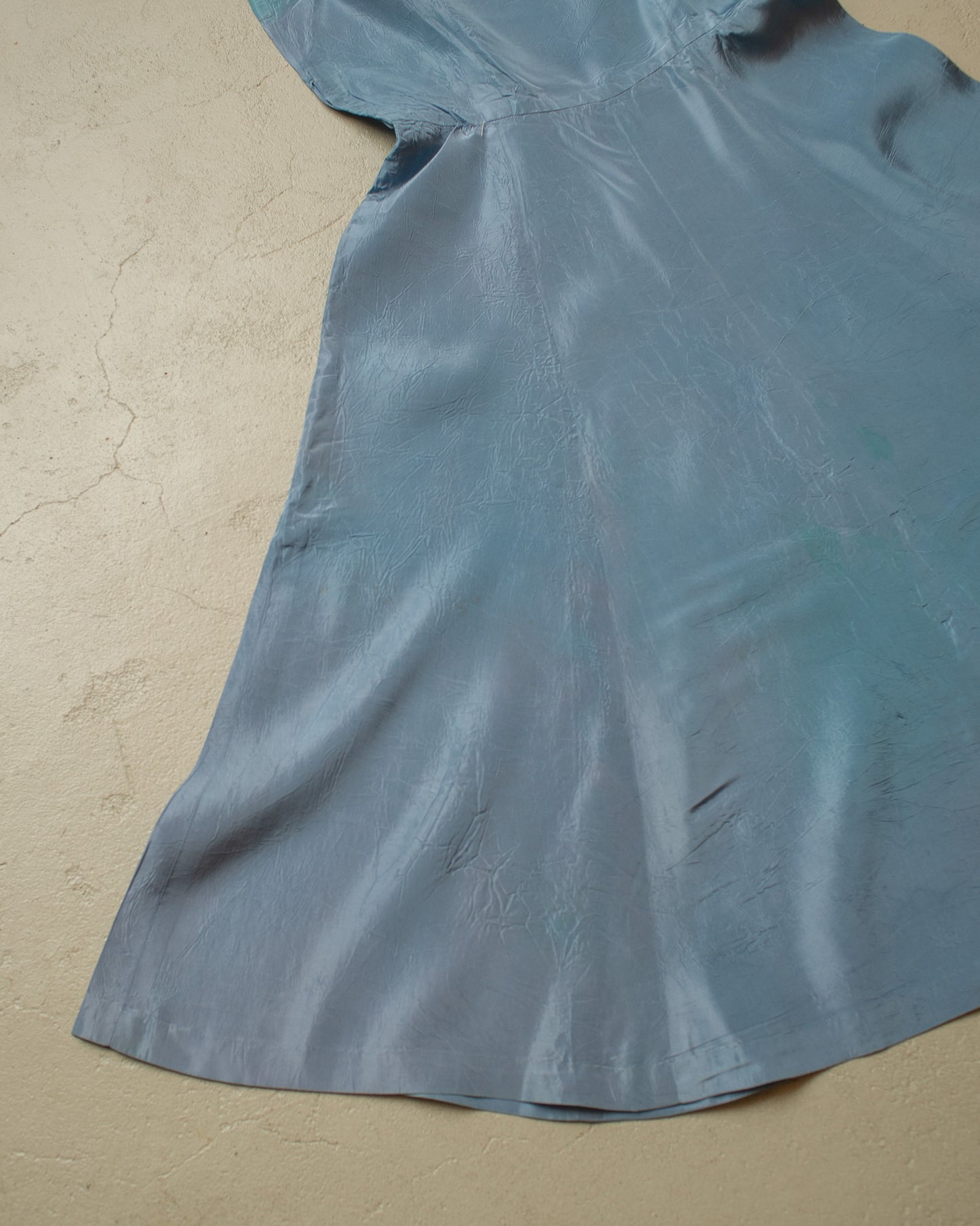 1950s Womens German "2in1" Dress blue - S/M